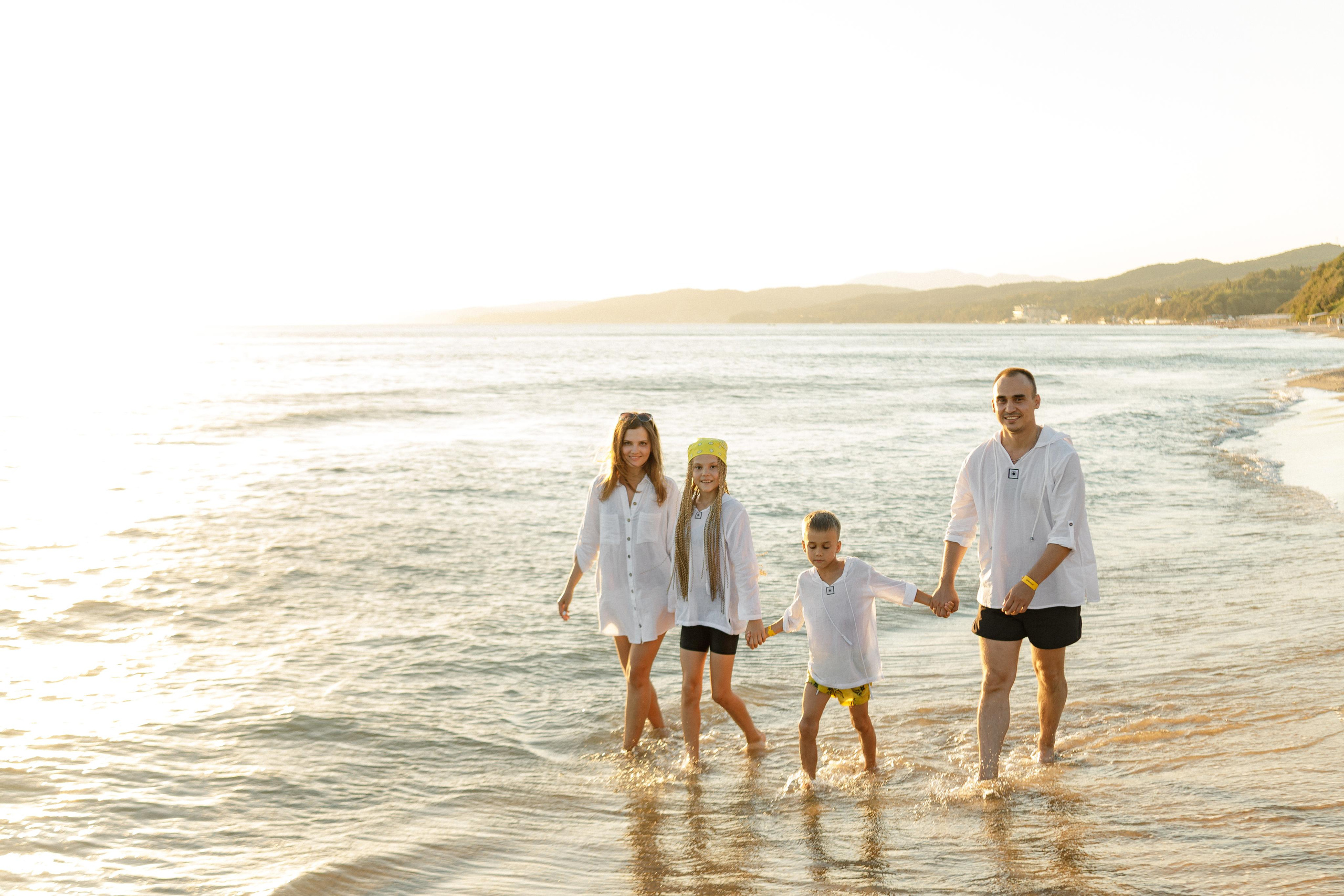 Саша, Ксюша, Полина и Миша