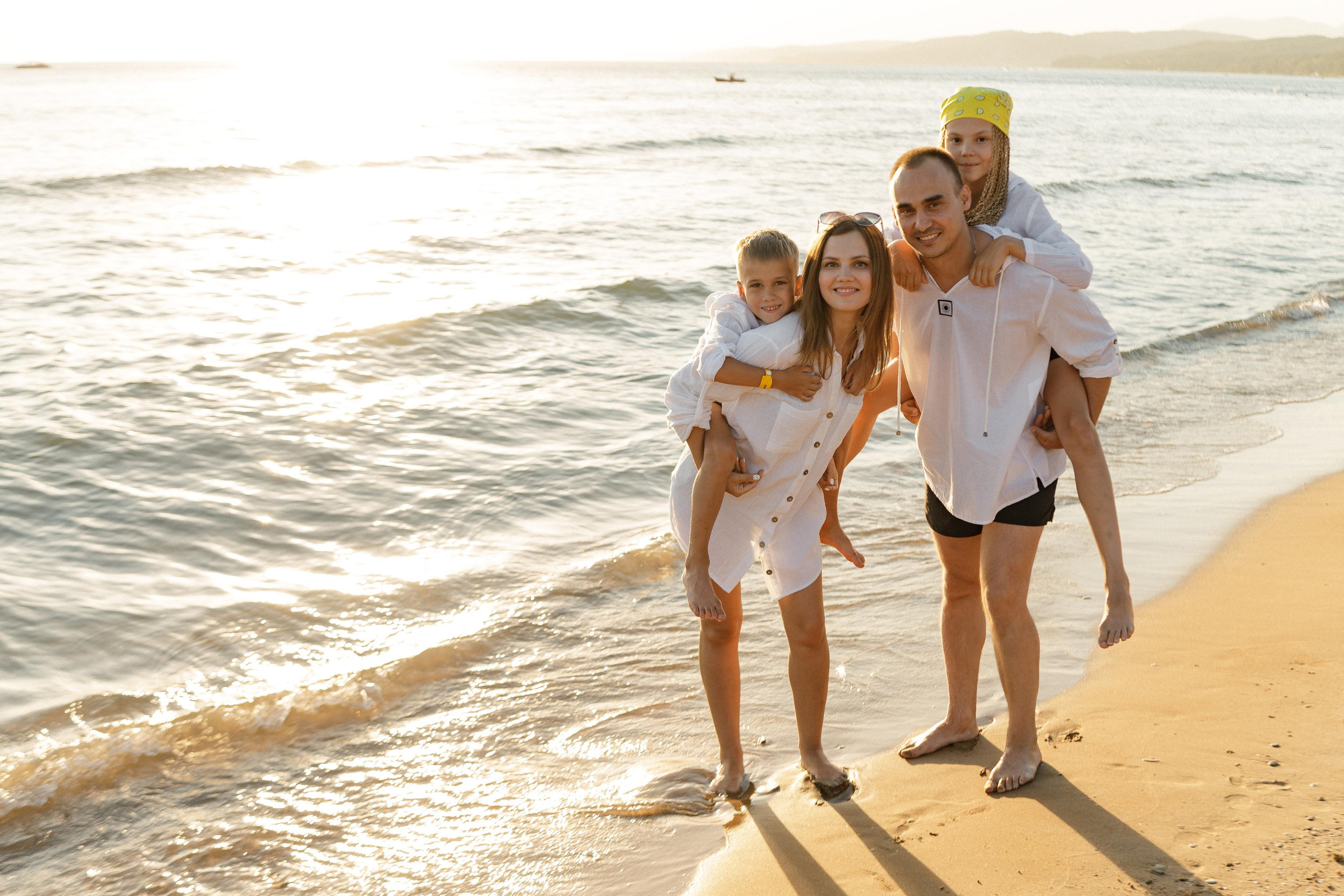 Саша, Ксюша, Полина и Миша