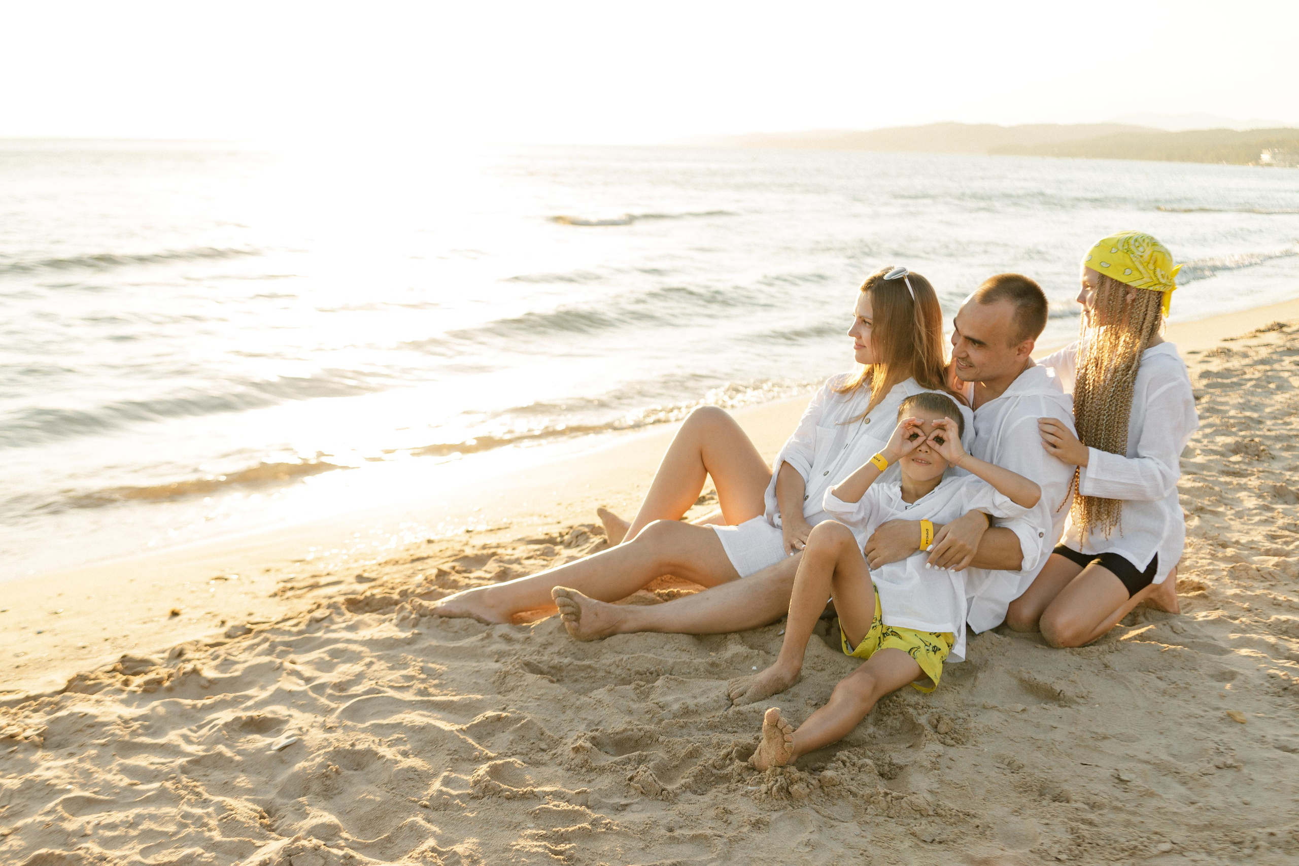 Саша, Ксюша, Полина и Миша