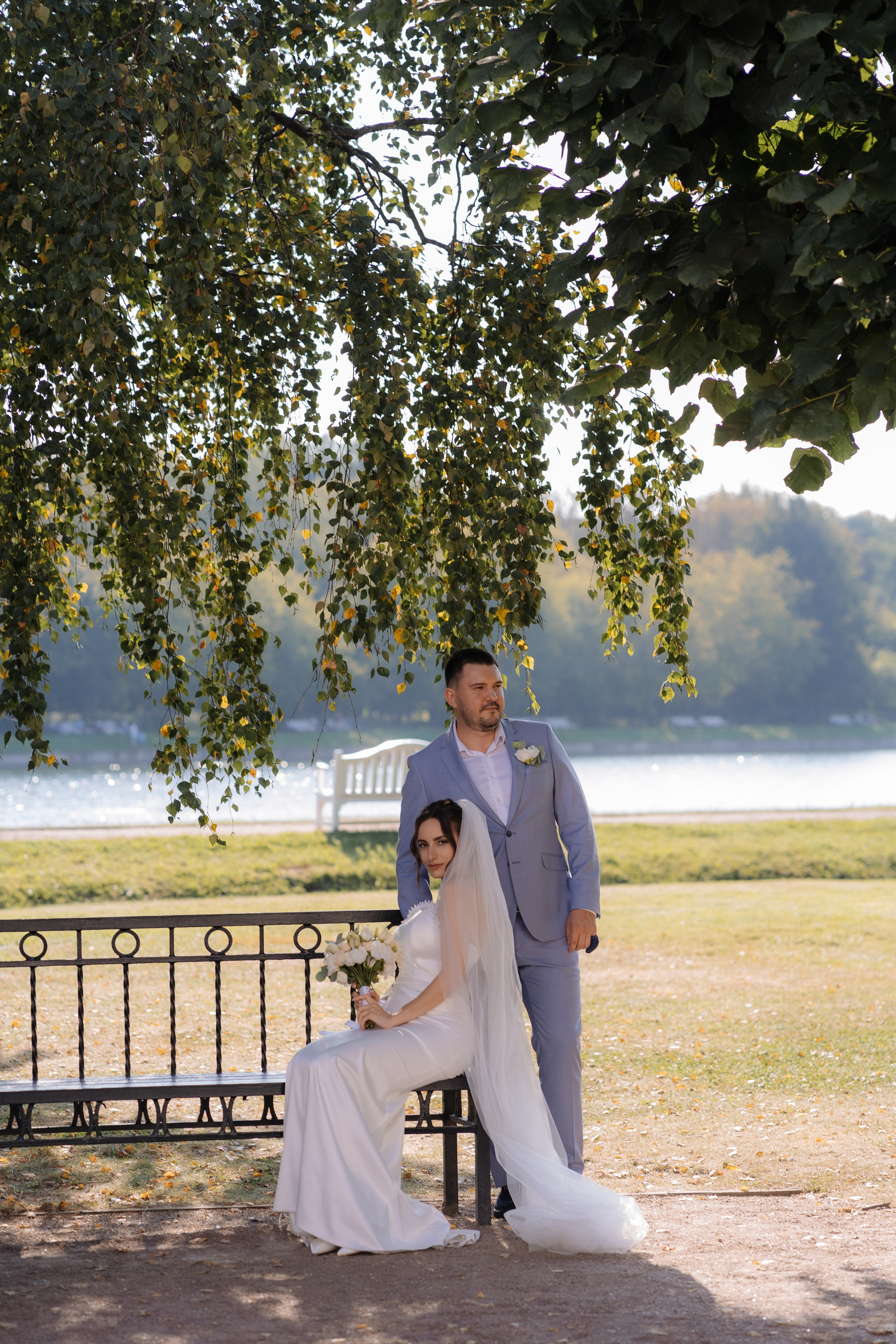 Свадебная фотосессия в Москве, парк Кусково. Свадебный фотограф в Москве Анна Полушина