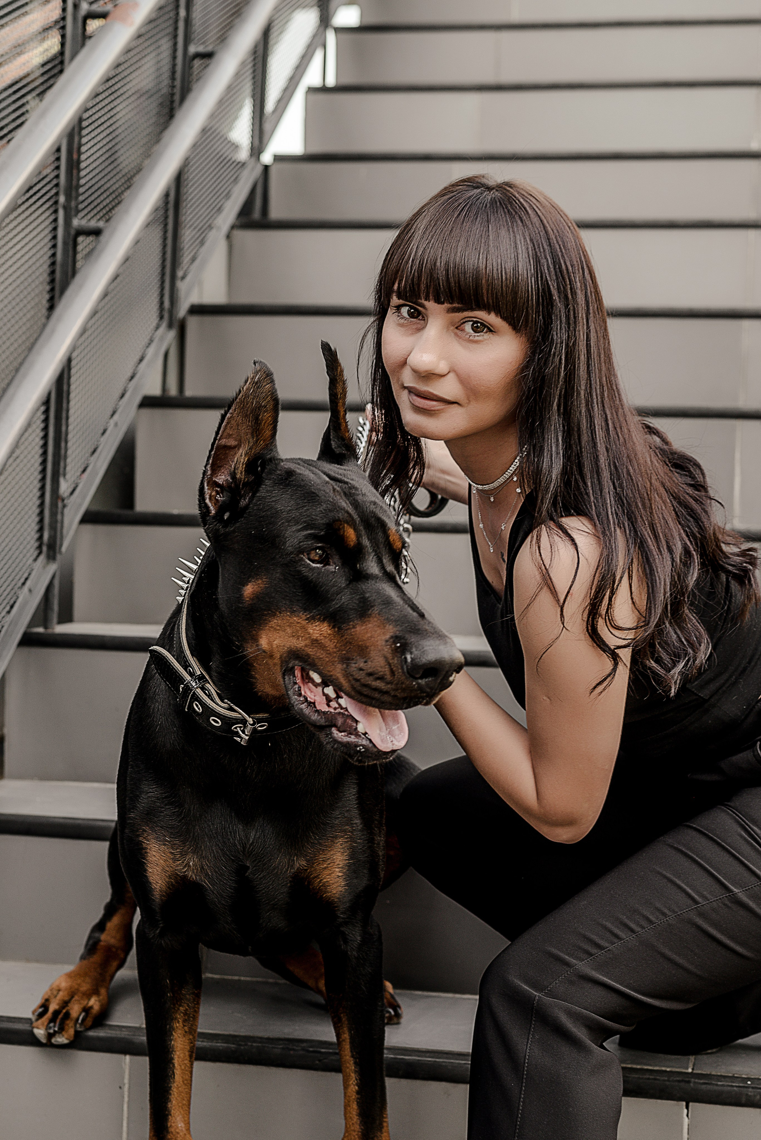 Фотосессия с доберманом в Калуге. Фотограф в Калуге Марина Афанасьева