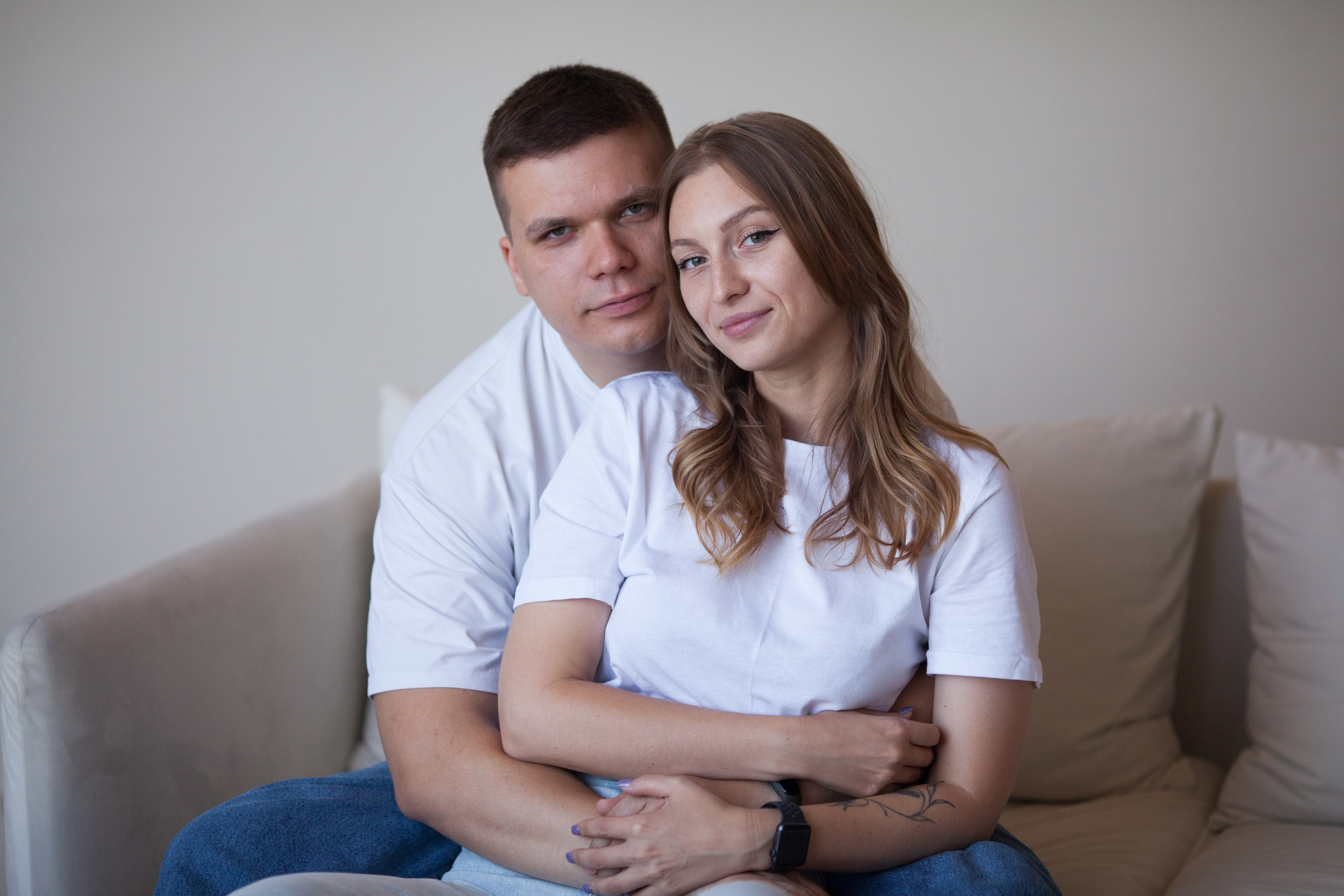 Женя и Кристина минимализм. Семейный и детский фотограф в Краснодаре Брусилова Марина