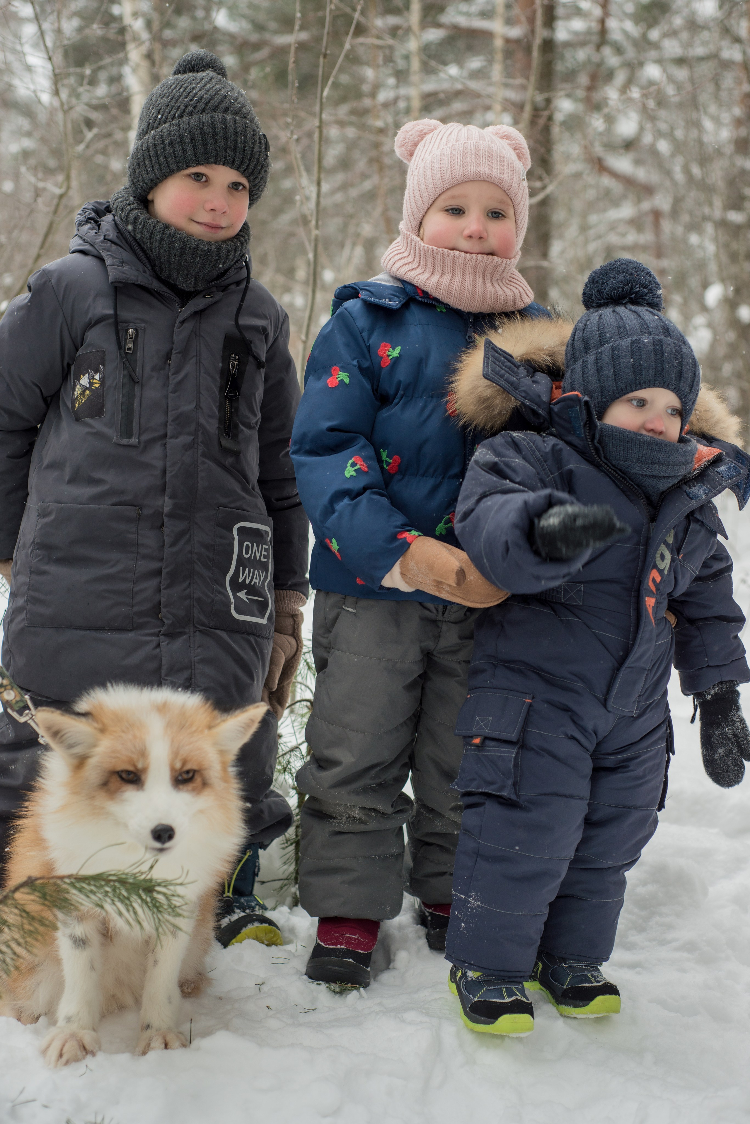 Дети и лис. Фотограф и дизайнер в Москве Екатерина Лобачева