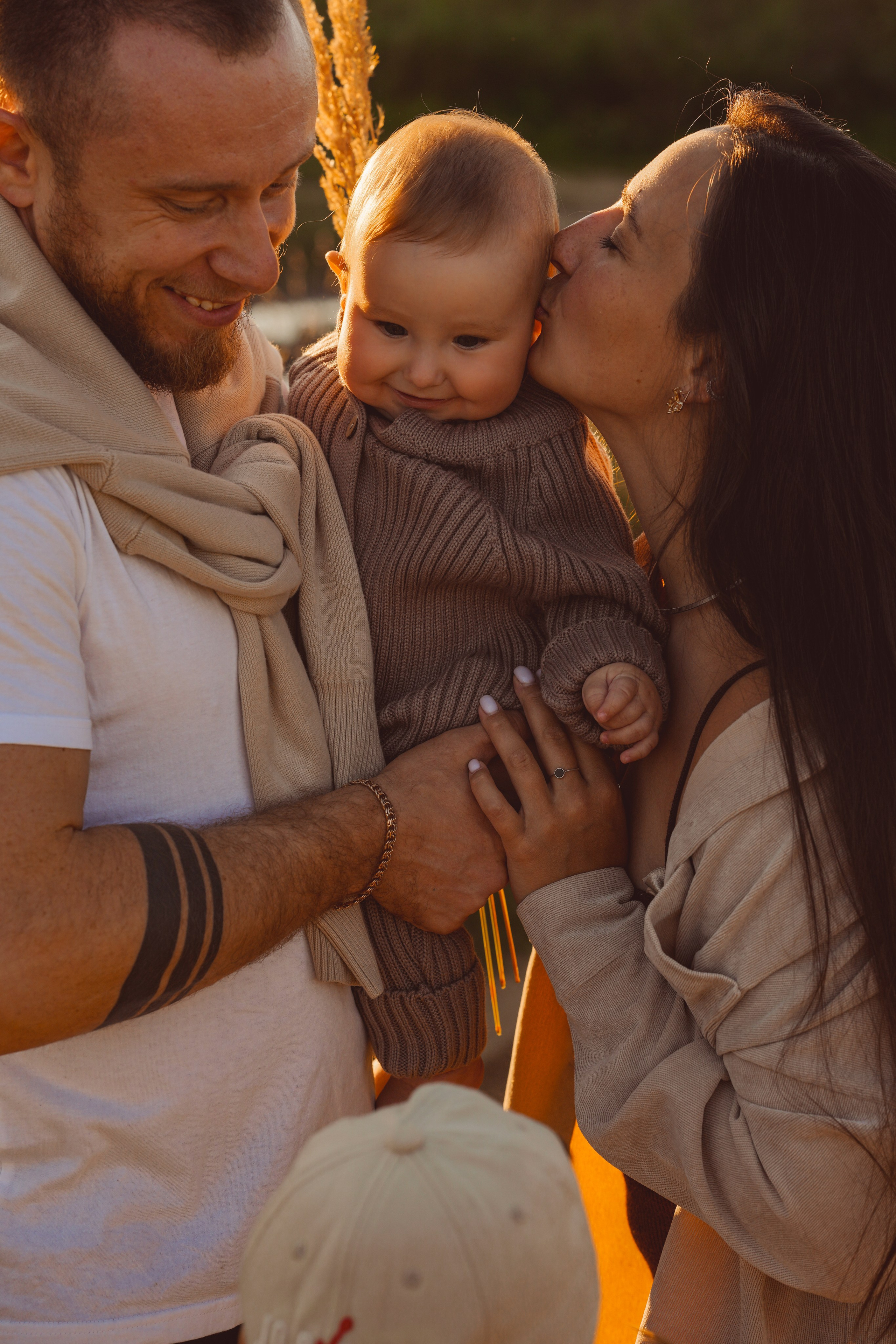 Семья Тони и Саши на закате. Семейный и портретный фотограф в Санкт-Петербурге Татьяна Гримоть