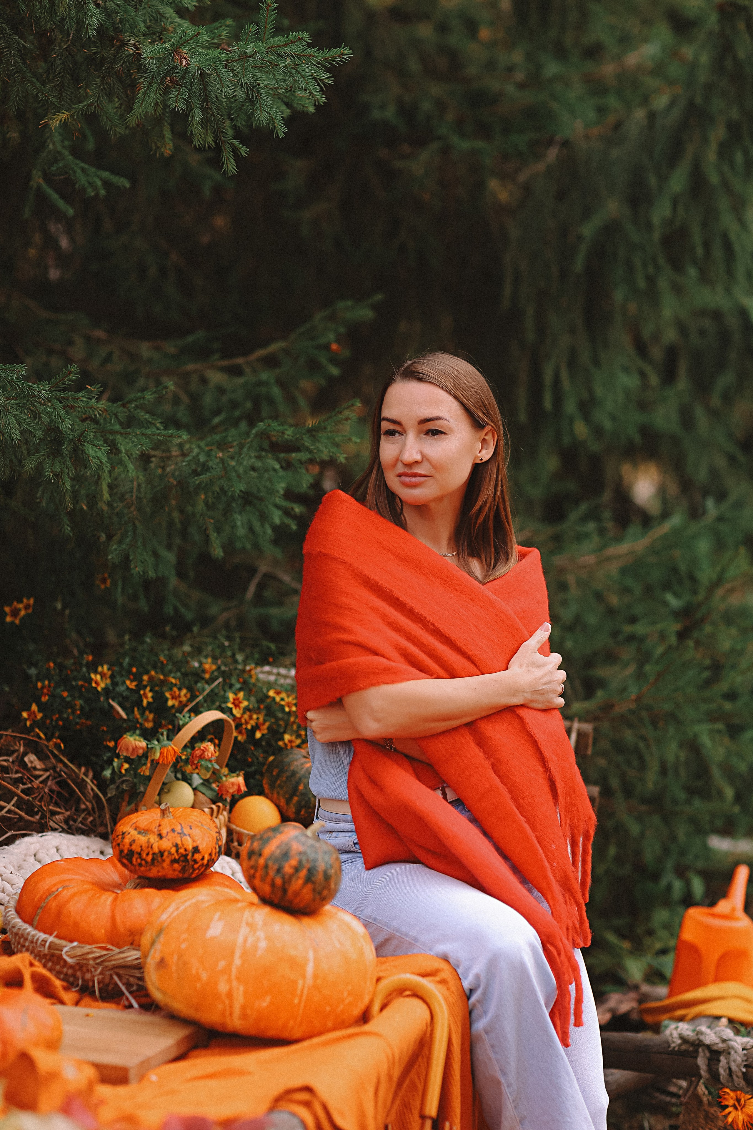 Тыквы. Семейный фотограф Тюмень, фотограф на роды Салмина Мария