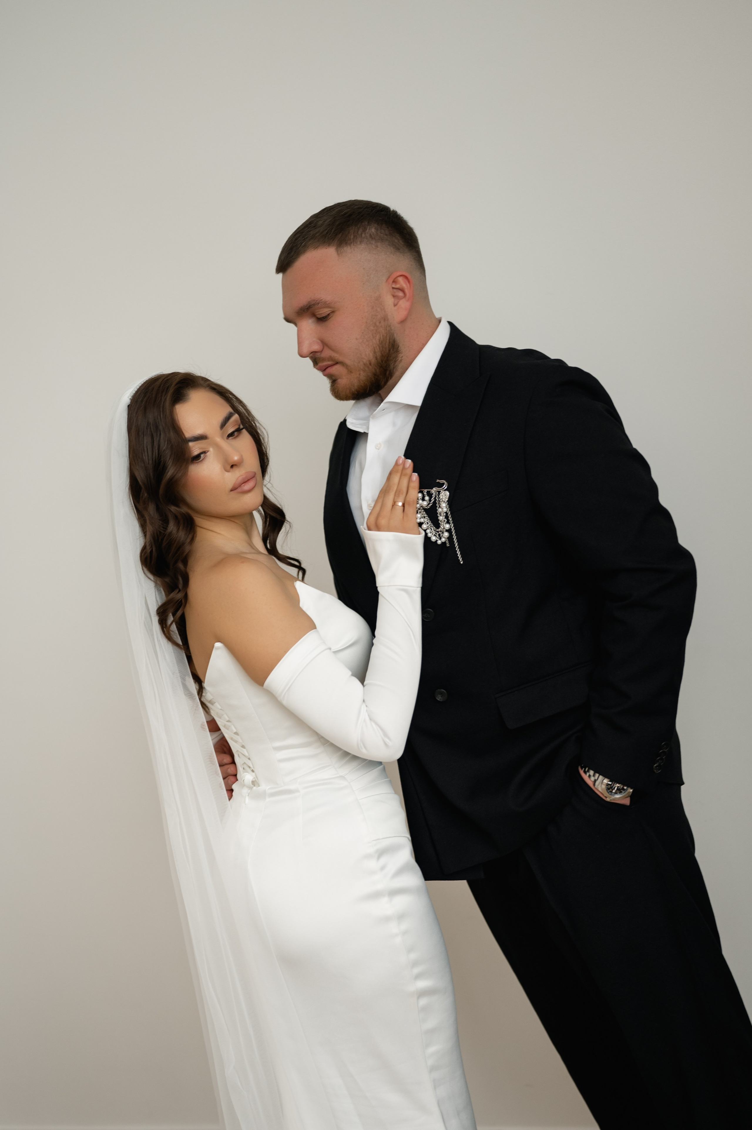 Свадебная фотосессия в студии. Свадебный и семейный фотограф в Краснодаре Алина Мельник