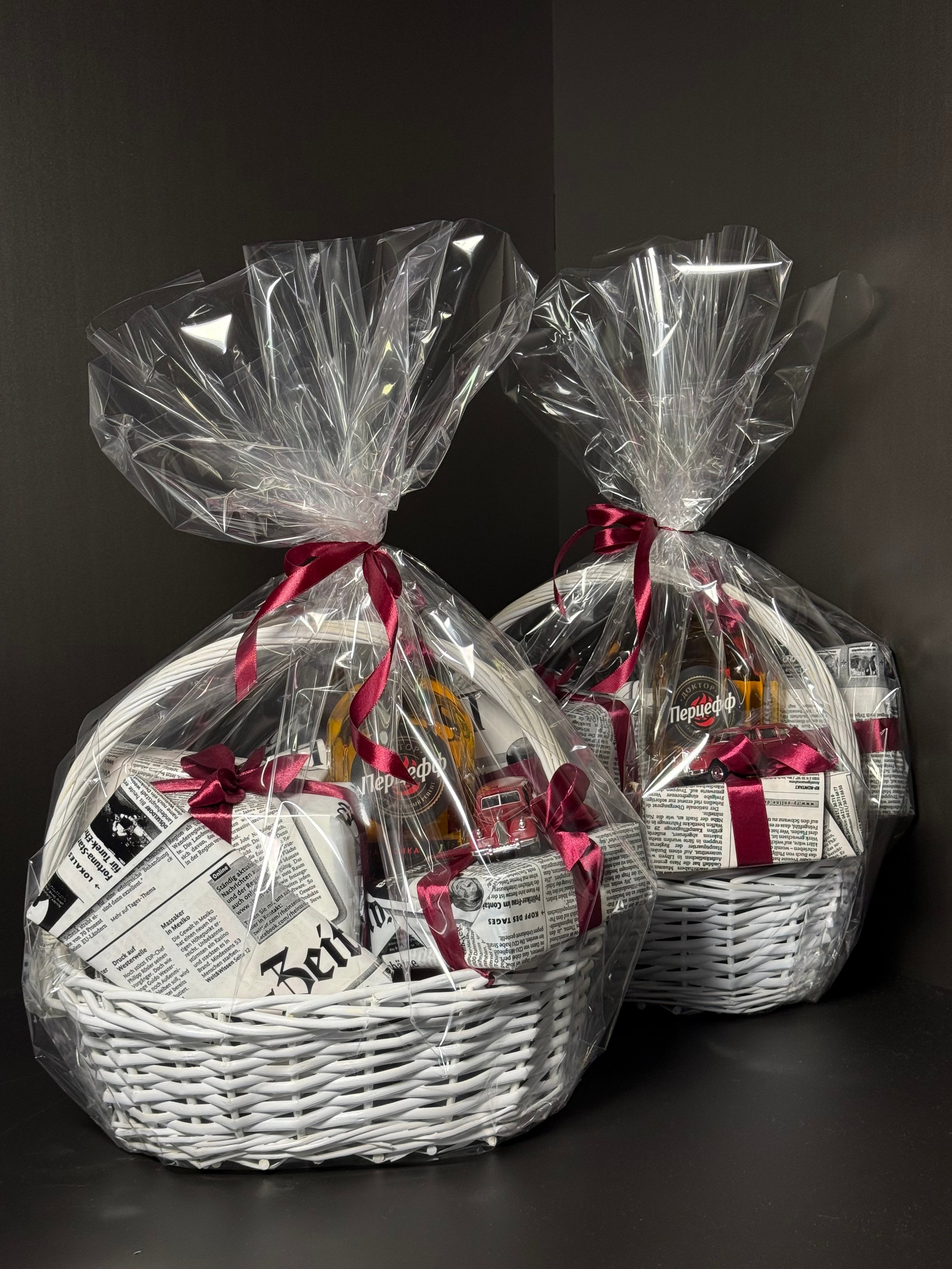 Мужская корзинка «Перцефф» (2). Студия подарочных наборов «Владия»