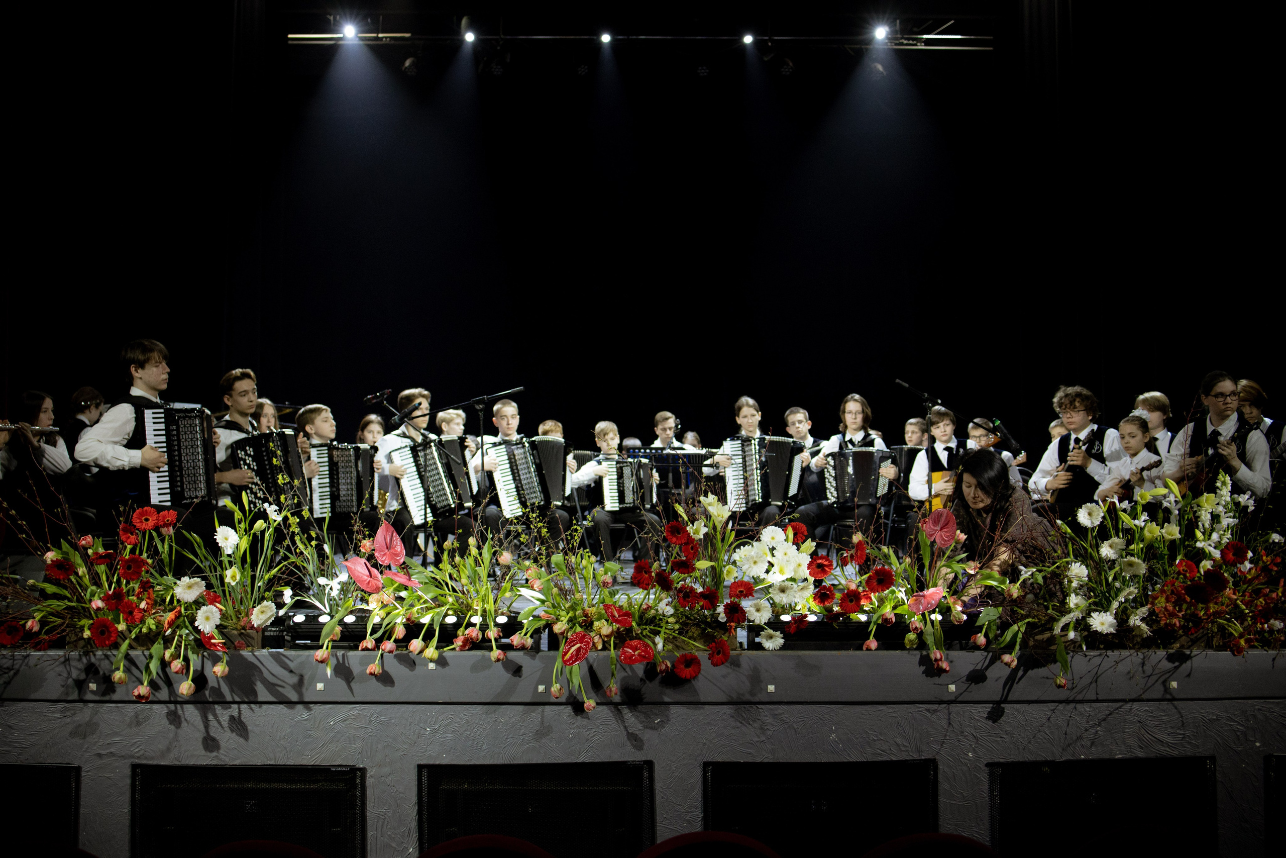 Оформление Отчетного концерта Музыкальной школы Глазунова. Оформление свадеб, декор свадеб Вера Маркова, Москва