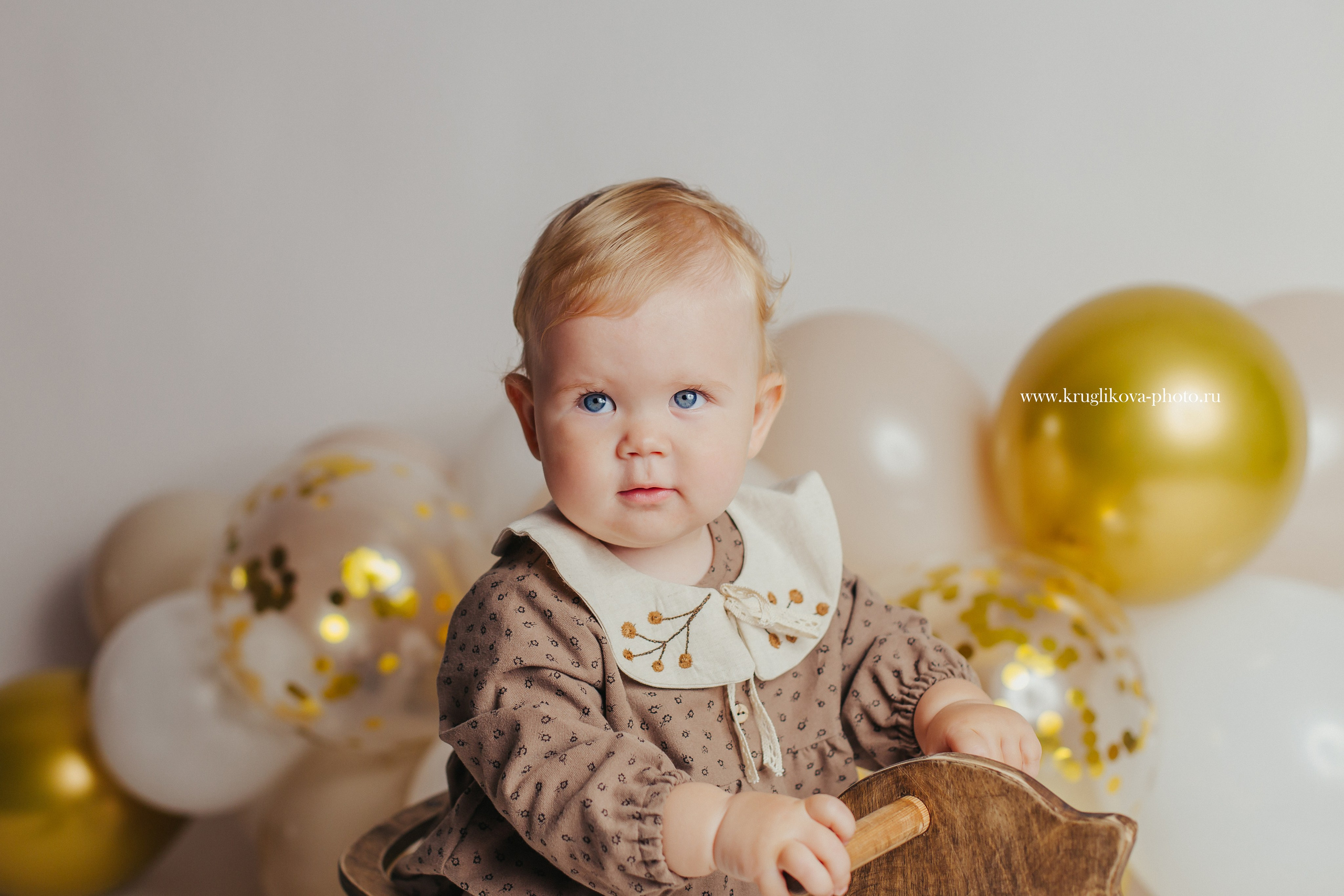 Фотосессия годика для девочки. Фотограф новорожденных и детский в Сергиевом Посаде Кругликова Юлия
