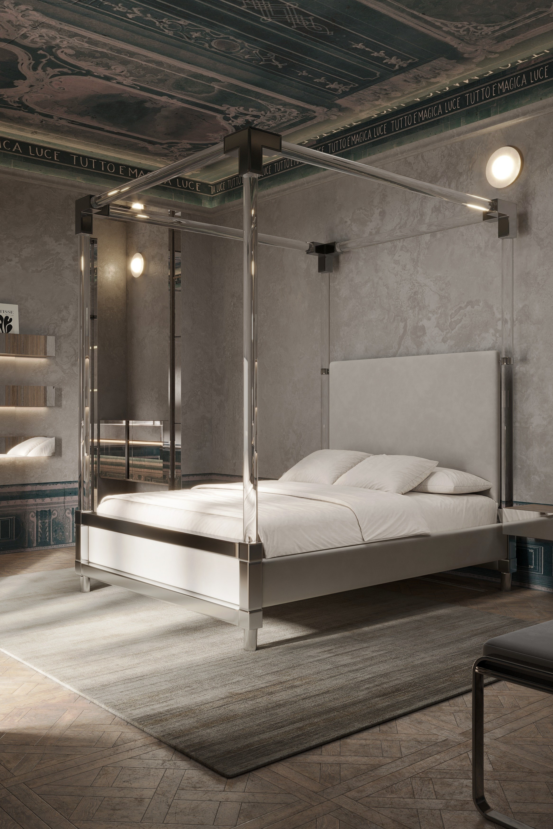 3д визуализация спальни в коттедже г. Никосия. Ксения. 3D‑визуализатор