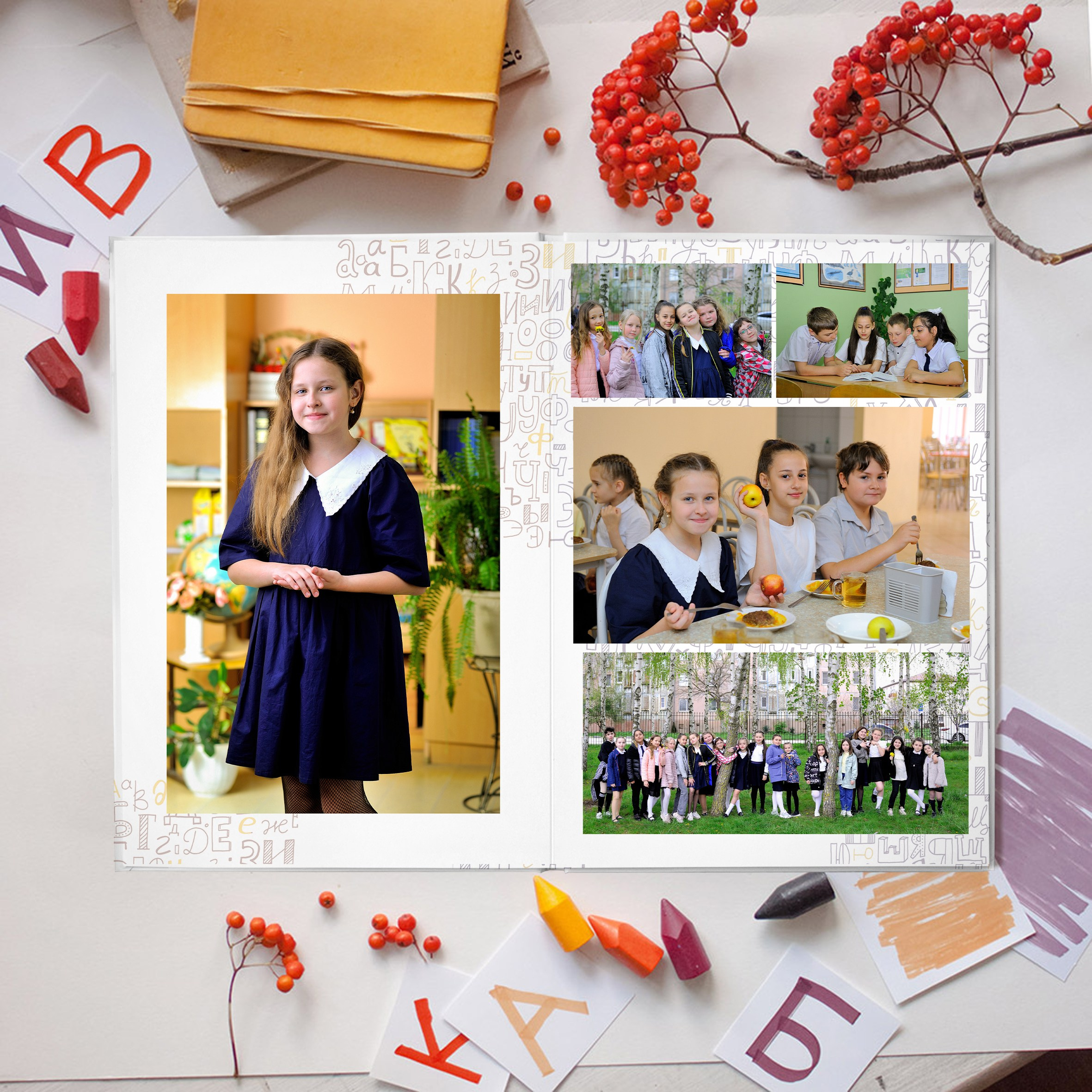 Альбом Буквы 5 разворотов