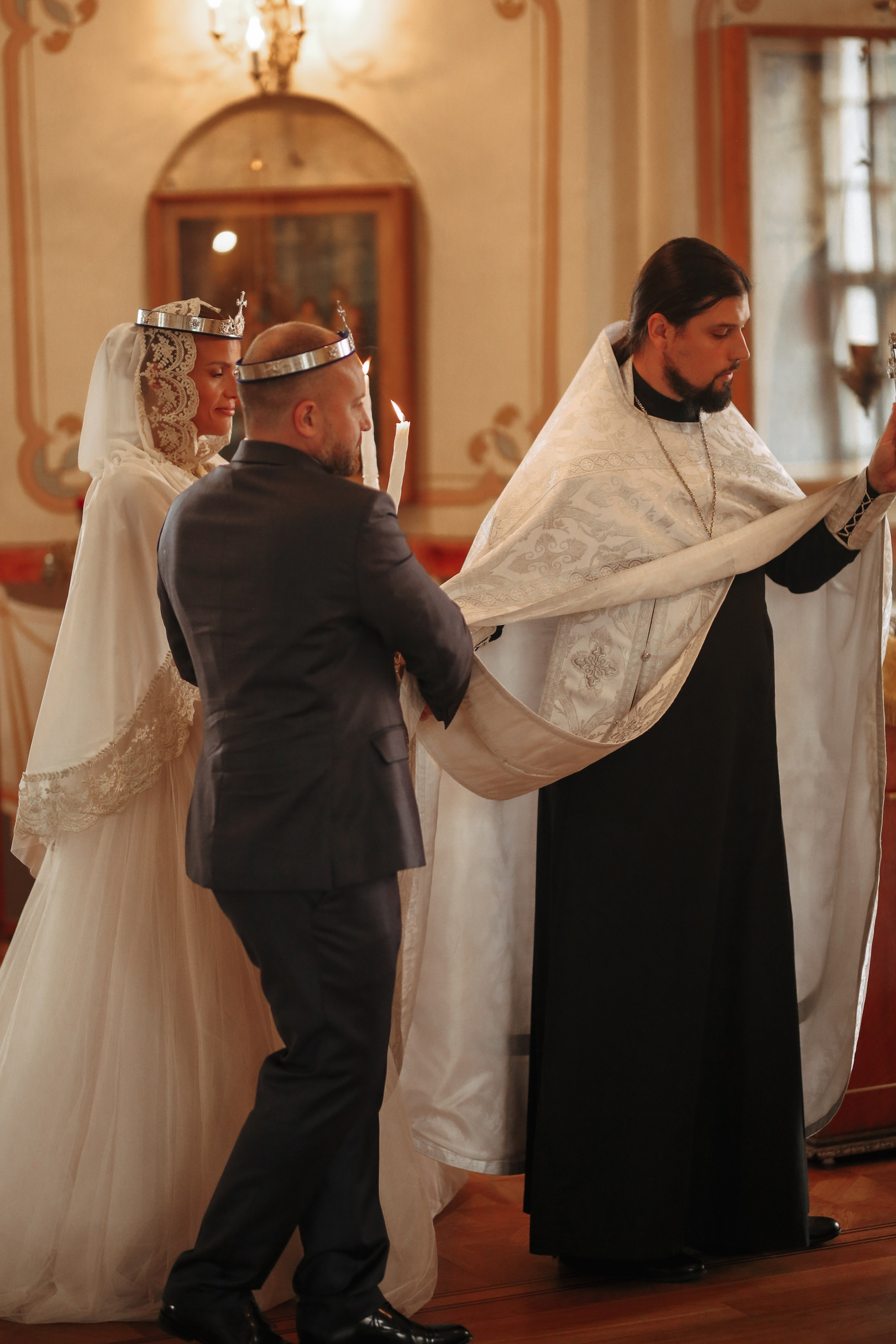 Венчание в Никольском Храме Зеленоград. Фотограф Анастасия Залевская