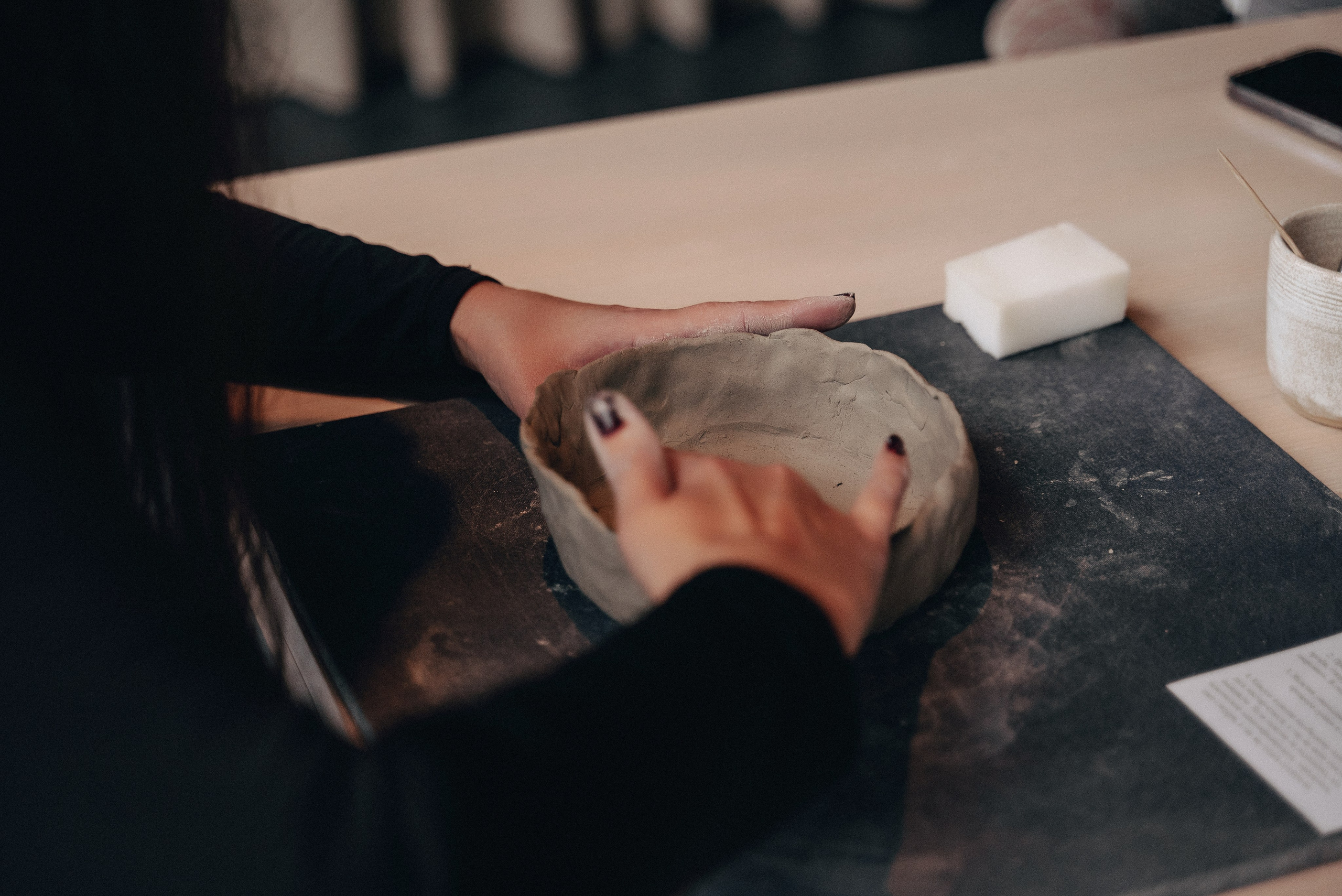 День Рождения в студии лепки из глины. Екатерина Курбанова. Женский фотограф