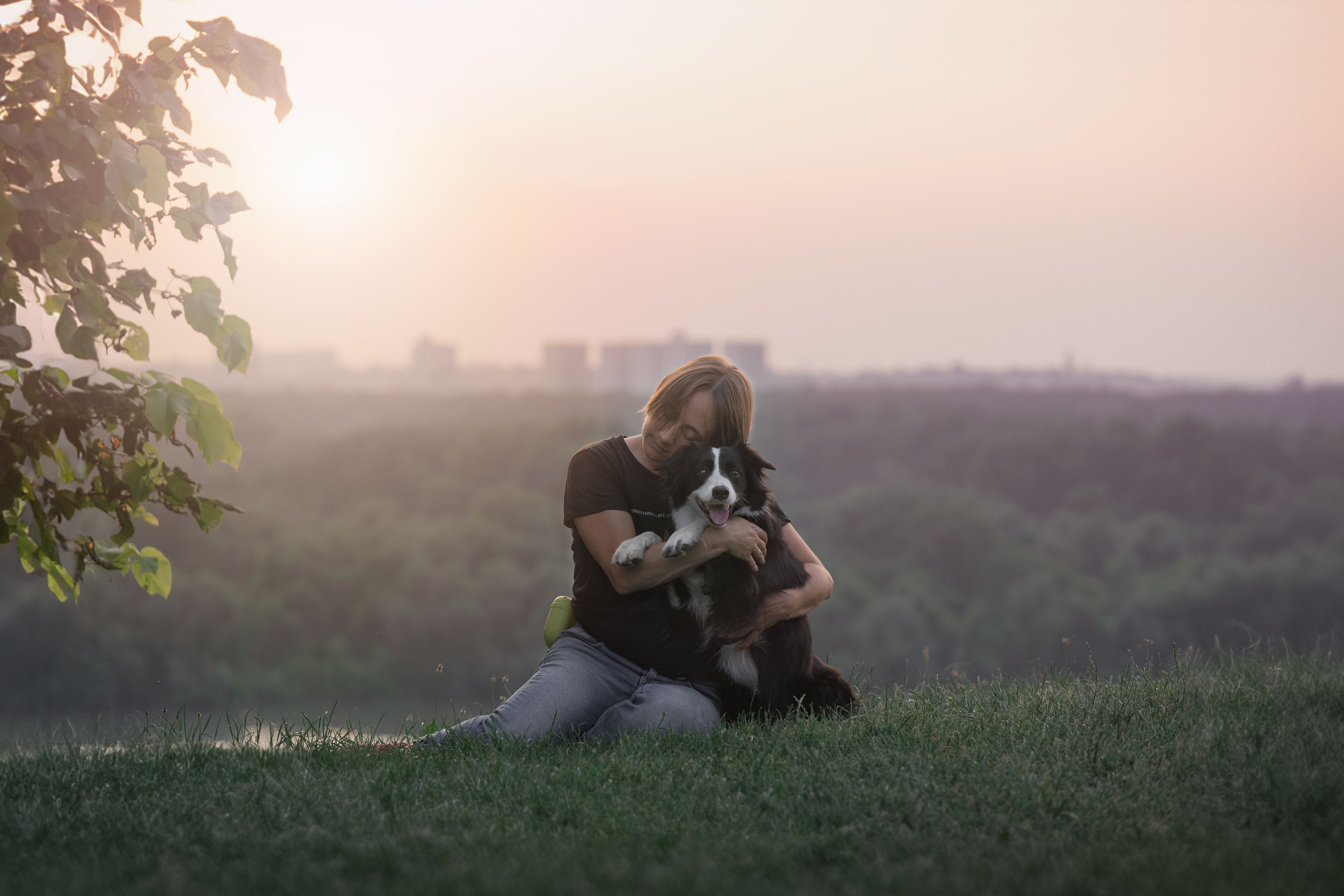Белград, Калемегдан. Таня и Шегги. Фотограф анималист