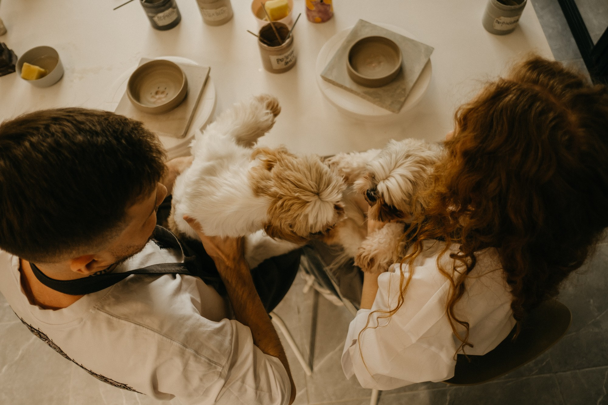 В гончарной мастерской. Свадебный фотограф Александра Тюлякова