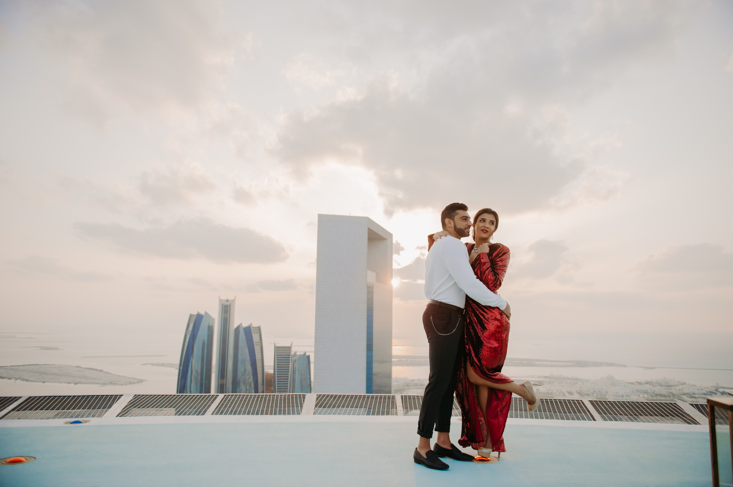 Love Story на высоте (Абу Даби). Фотограф в Москве и Санкт-Петербурге Дарина