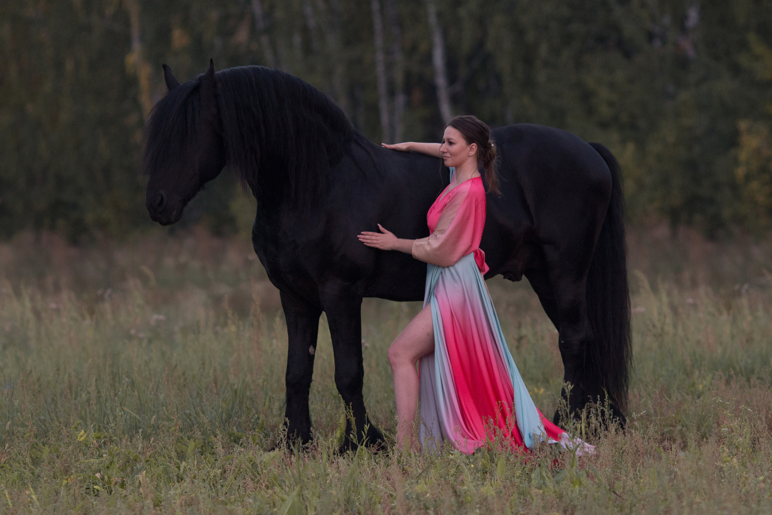 Фотосессия на закате с фризом