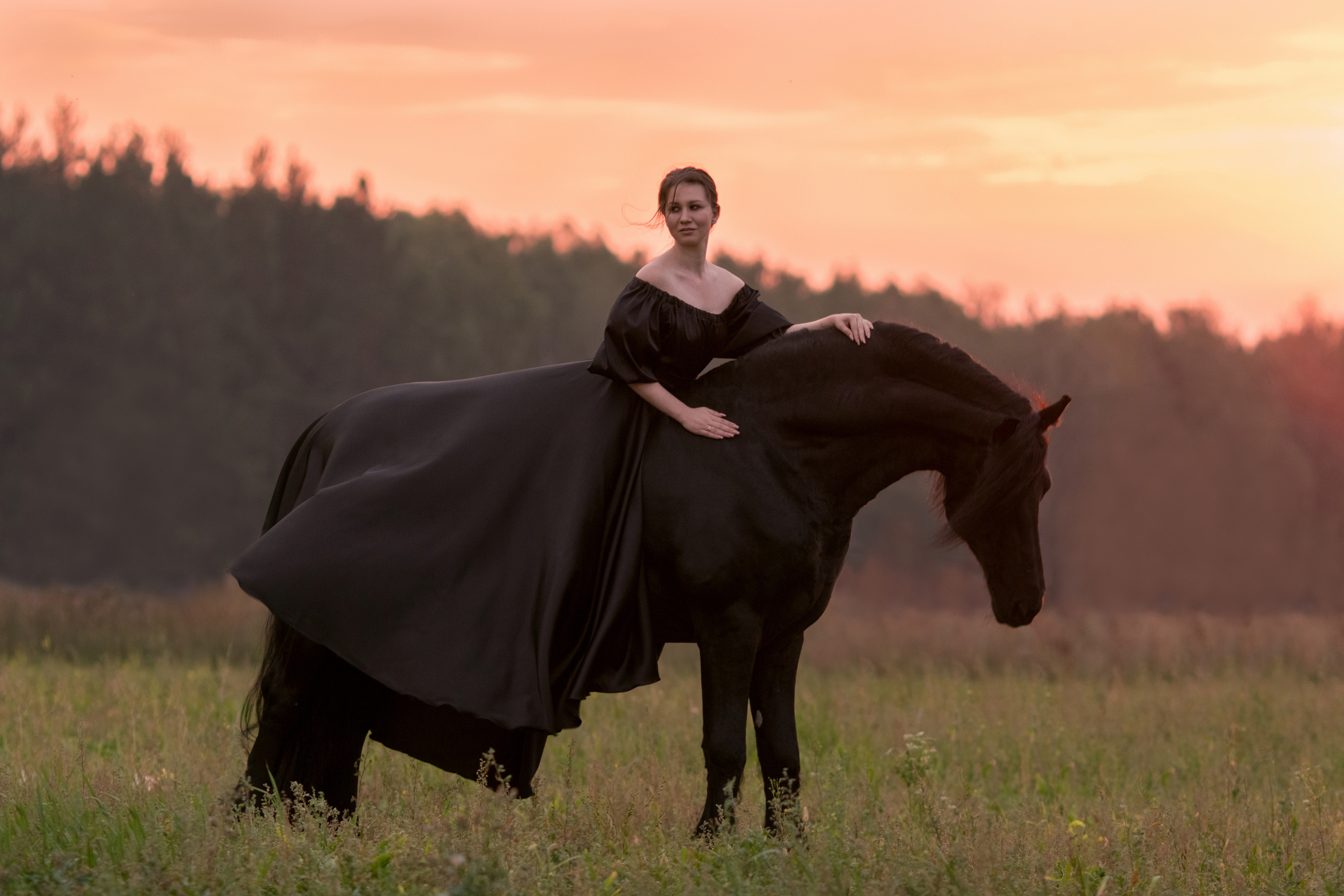 Фотосессия на закате с фризом