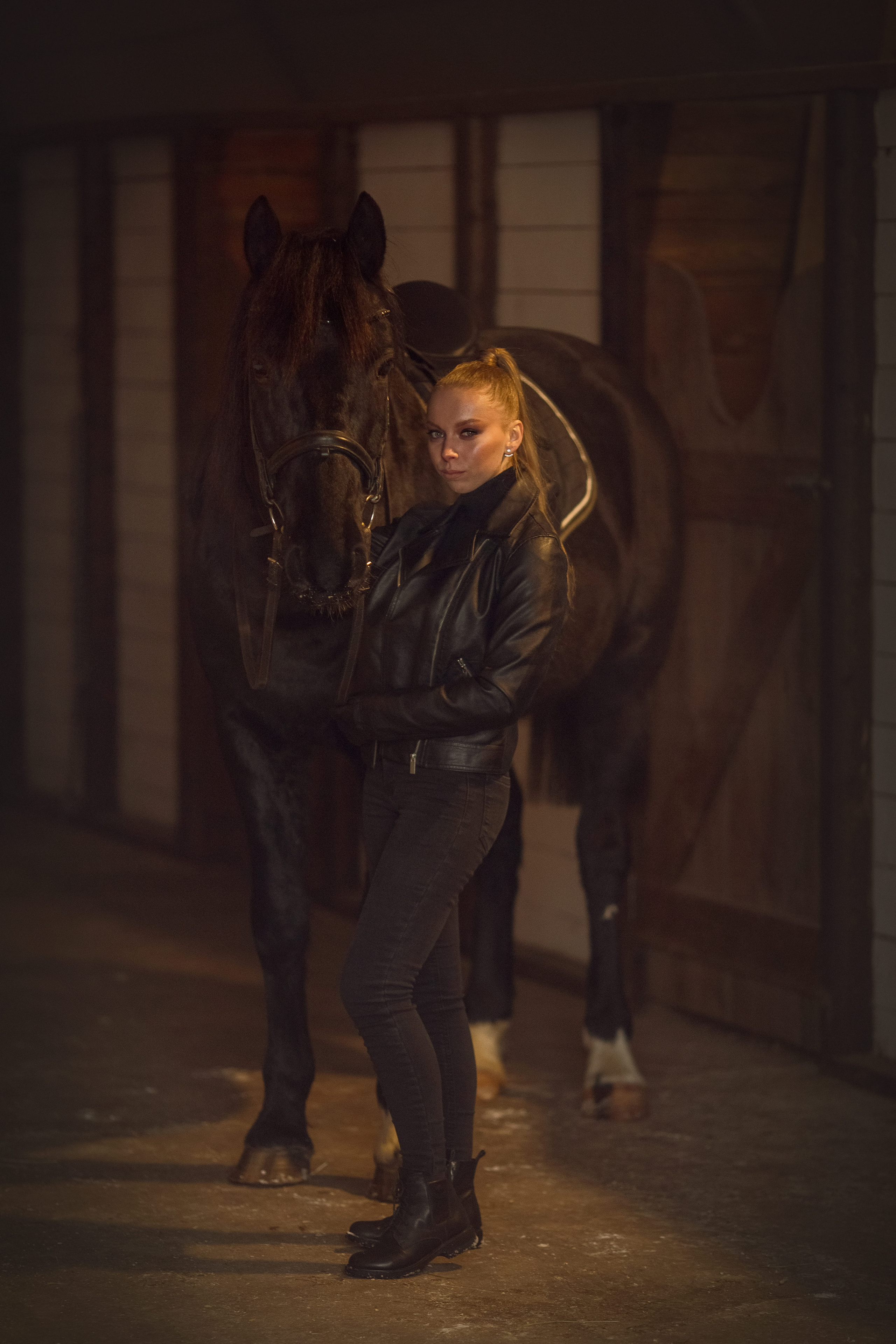 Фотосессия с лошадью и собакой