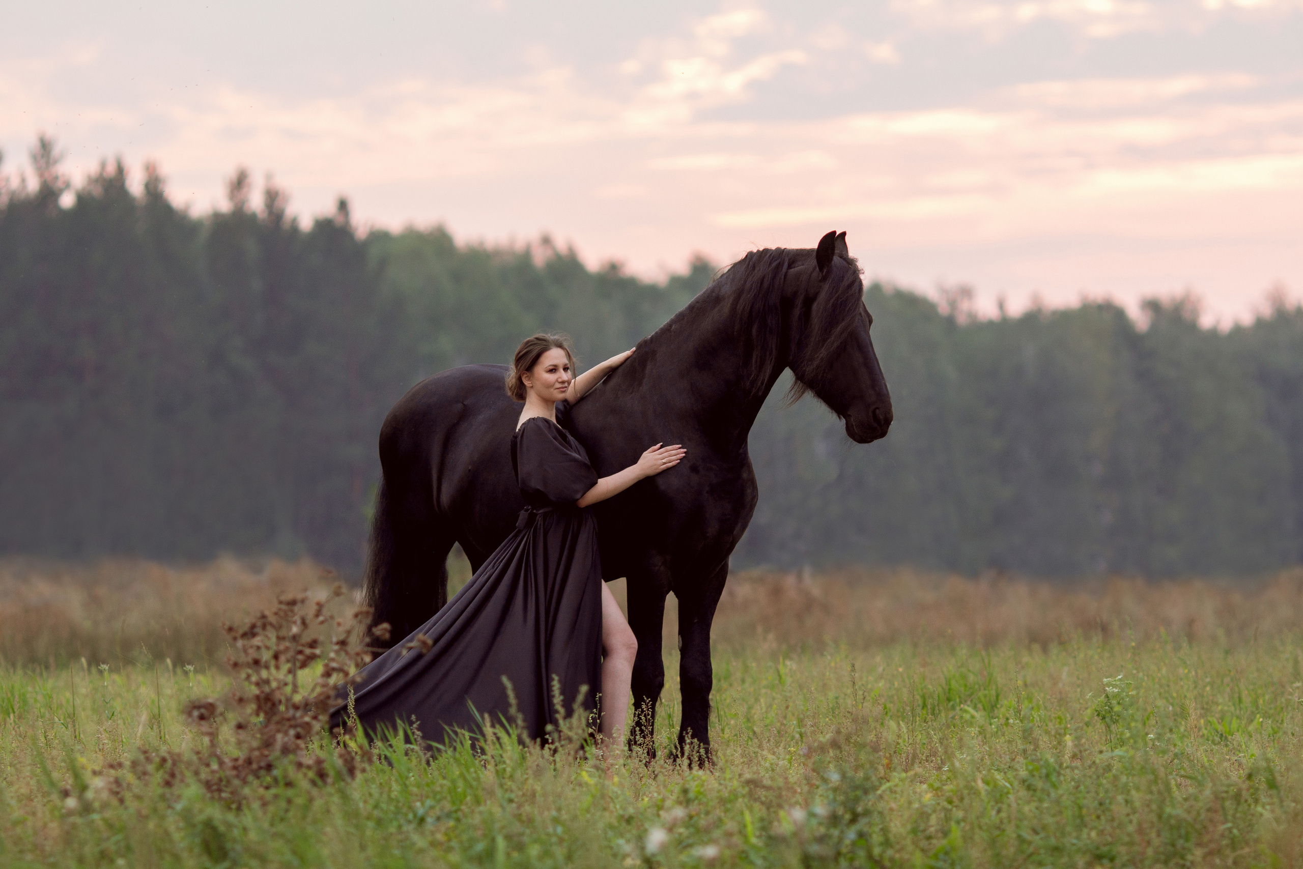 Фотосессия на закате с фризом