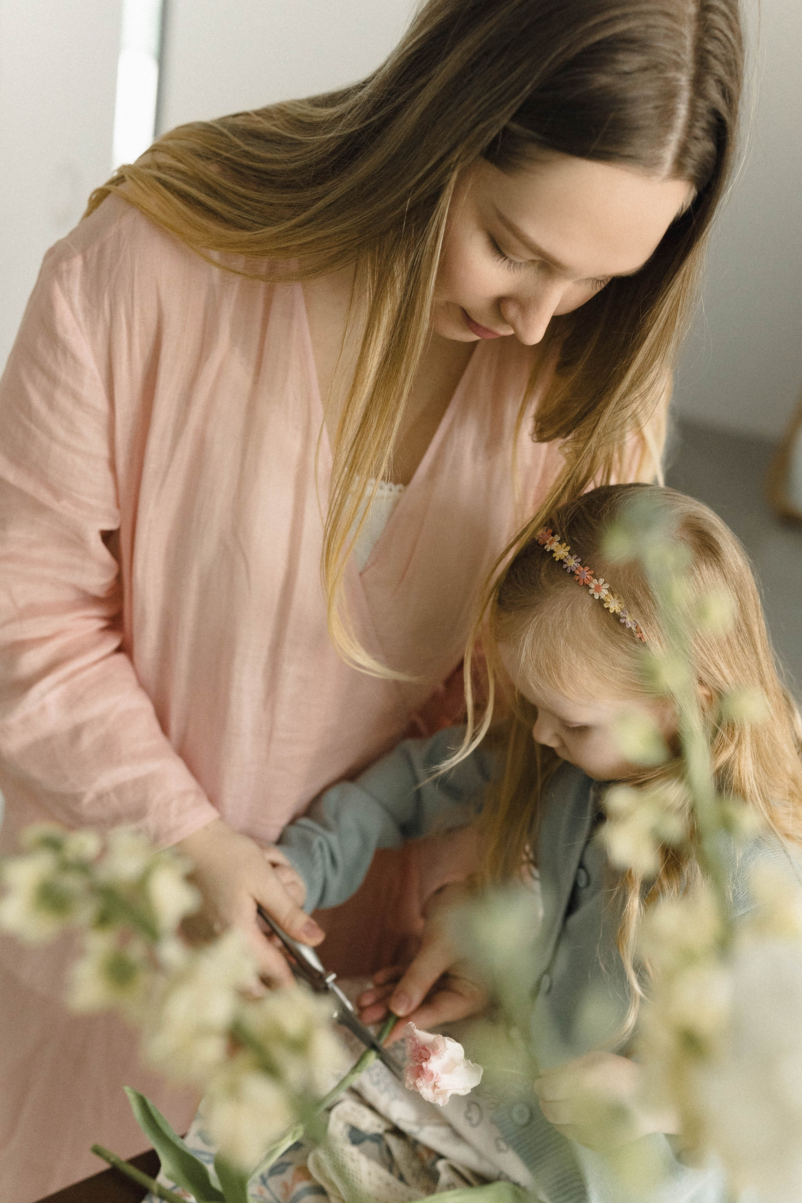 Утро с мамой. Фотография о важном