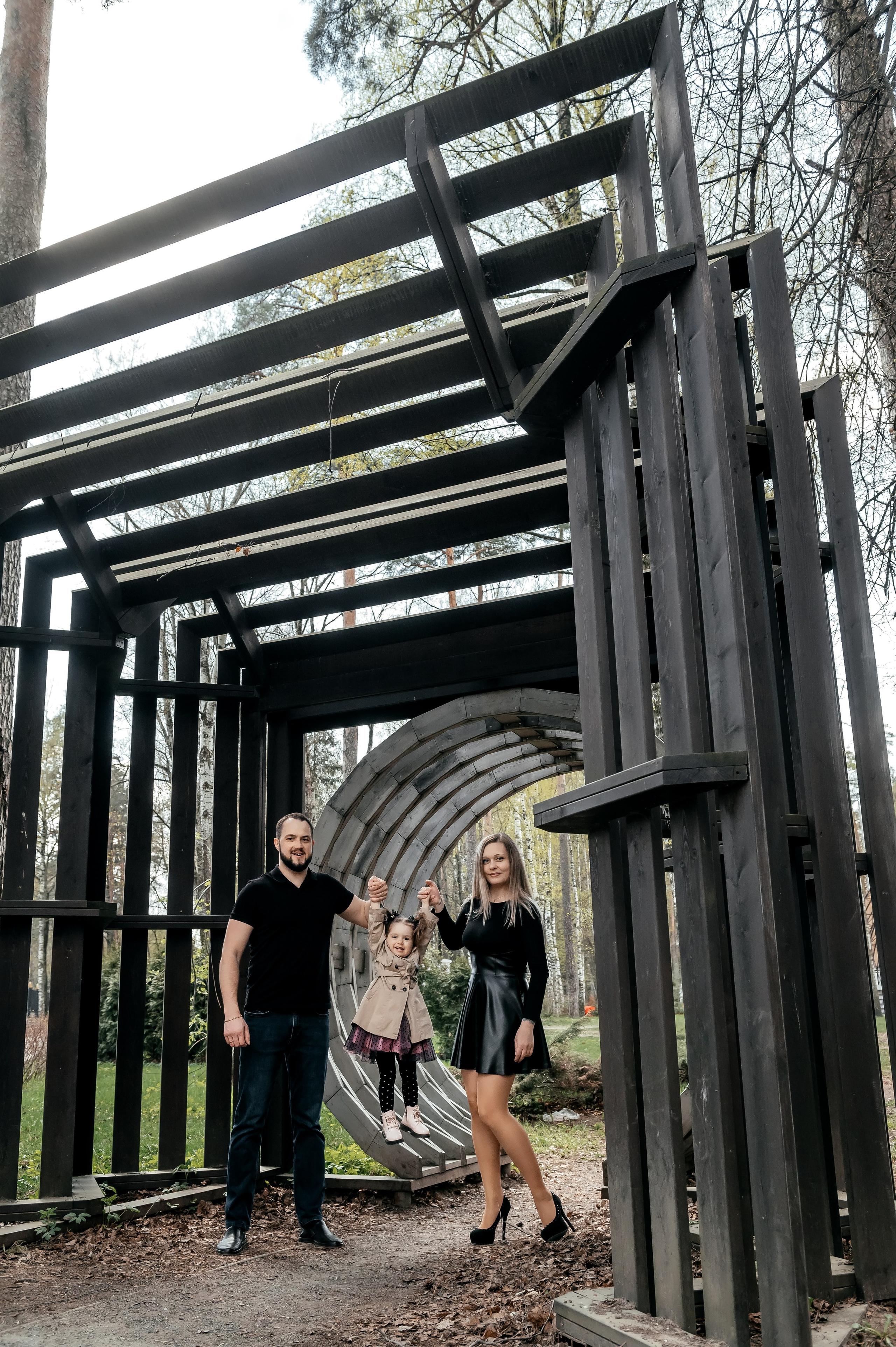 Кристина и семья, Ногинск, парк. Свадебный и семейный фотограф Виктория Носачёва. Щелково, Москва и МО