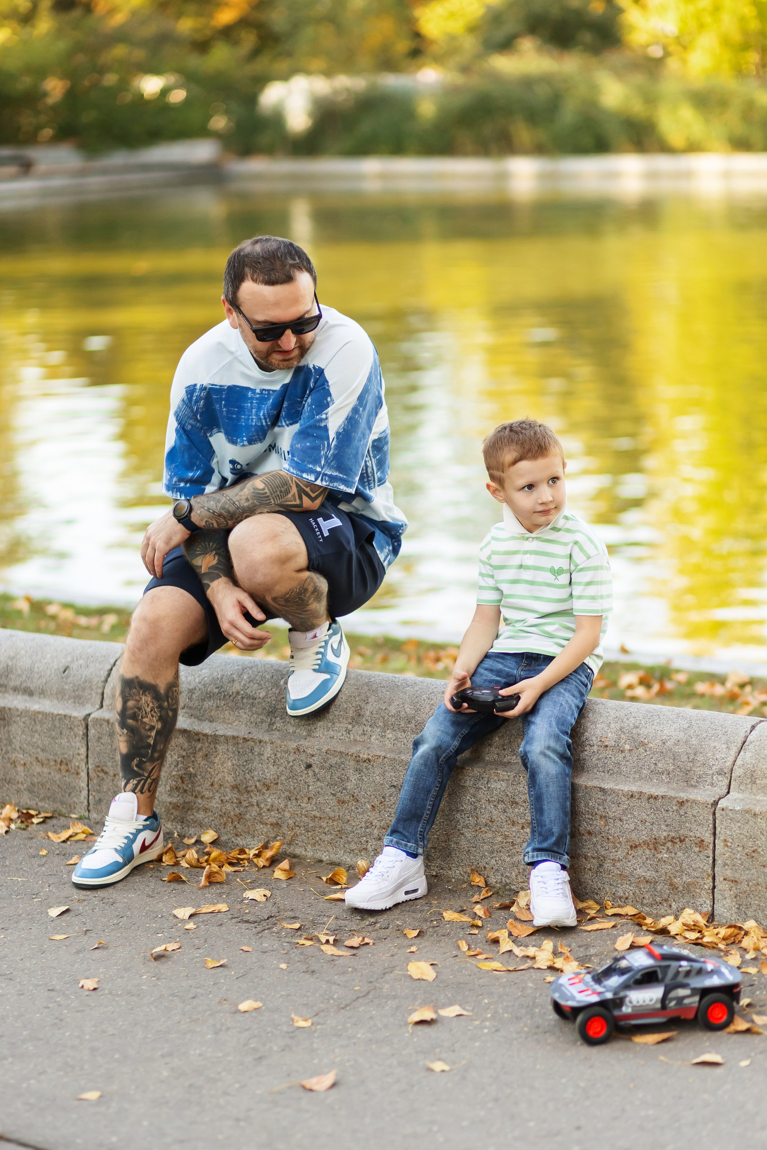 Прогулка Платона, Кати и Сергея в Нескучном саду. Фотограф г. Москва Олеся Пантелеева