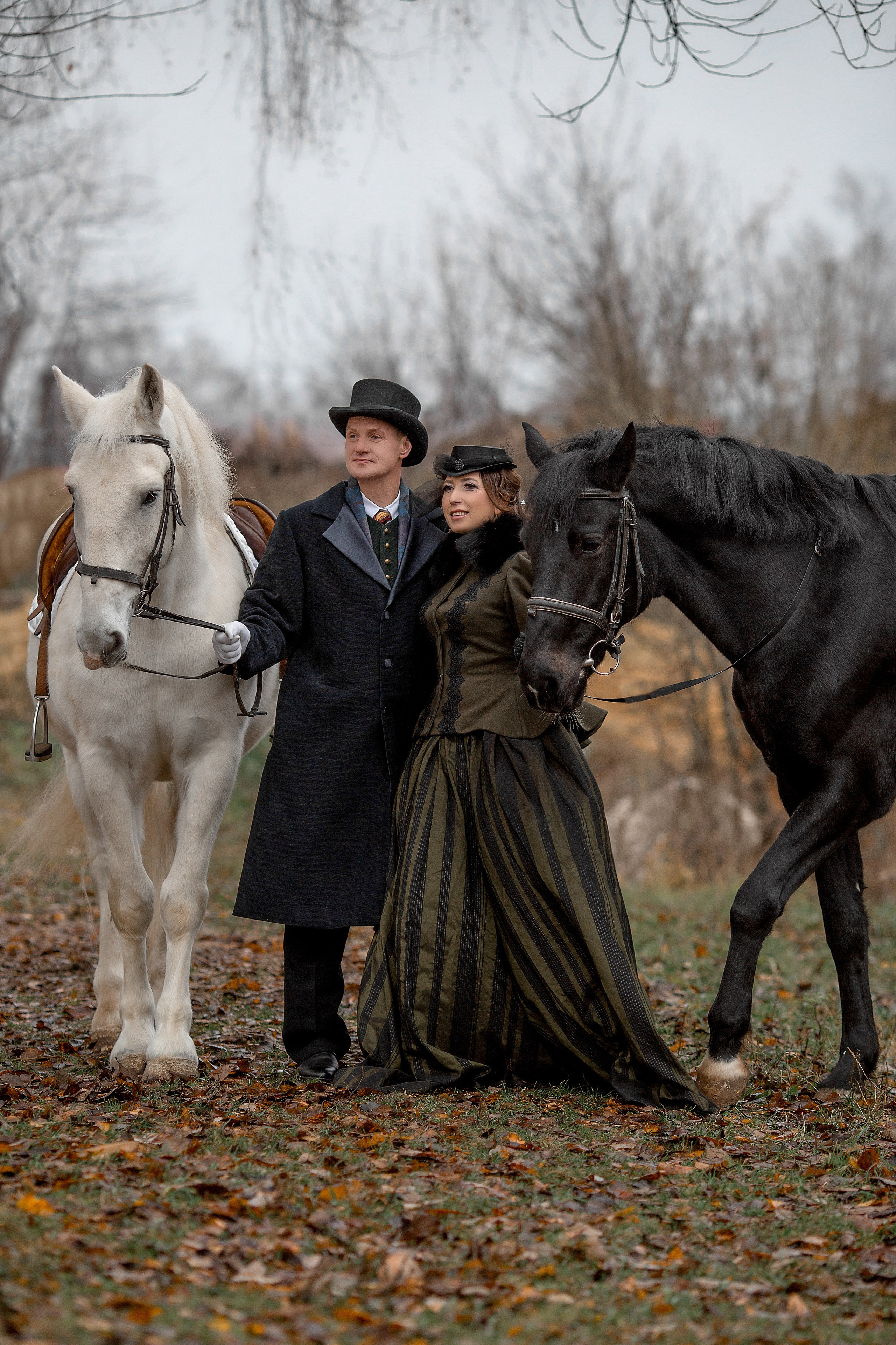 Оксана и Михаил. Фотосессия с лошадьми в Нижнем Новгороде