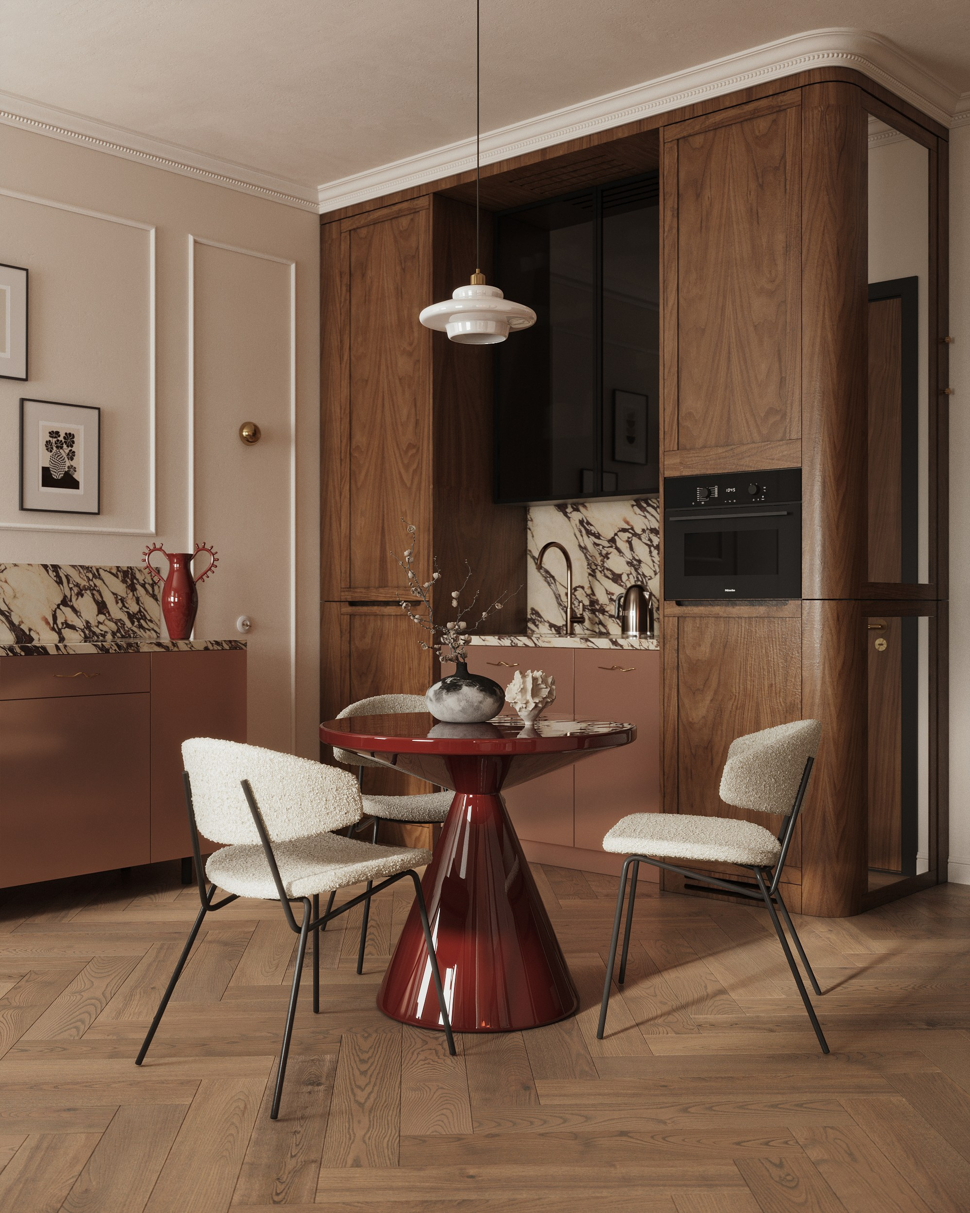 Studio apartment in Krakow. 3D-визуализатор интерьеров Мария