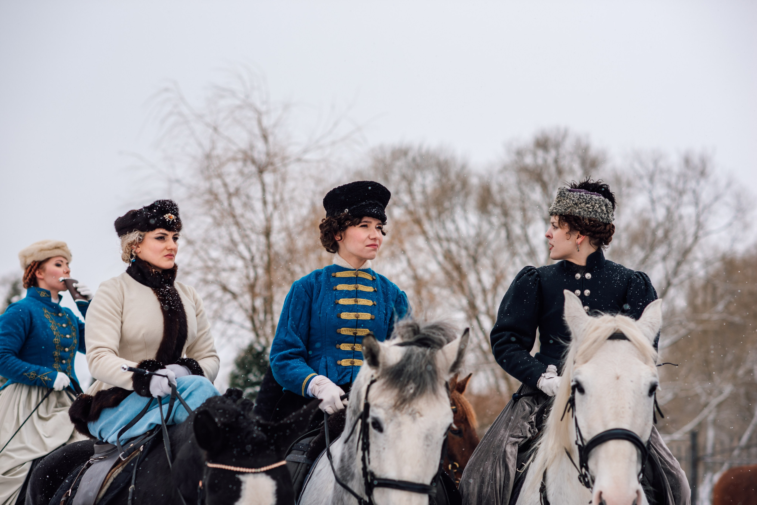 Зимняя парфорсная охота. Фотограф Диана Вальтер