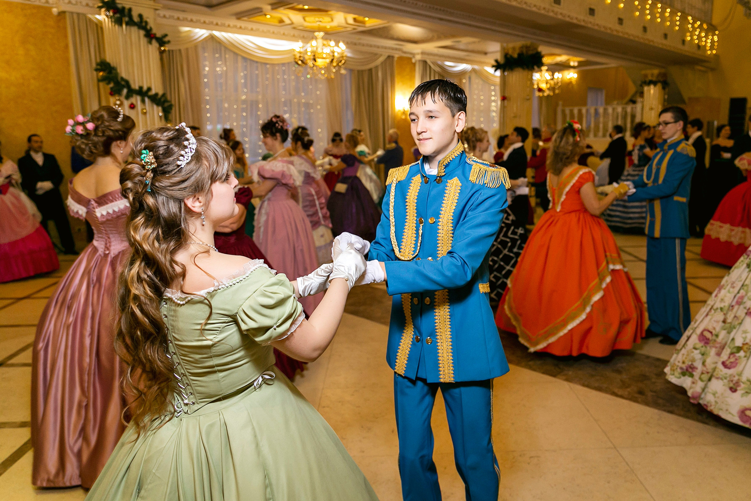 Рождественский бал школы исторического танца «Отражение». Фотограф в Новосибирске Сергей Белов