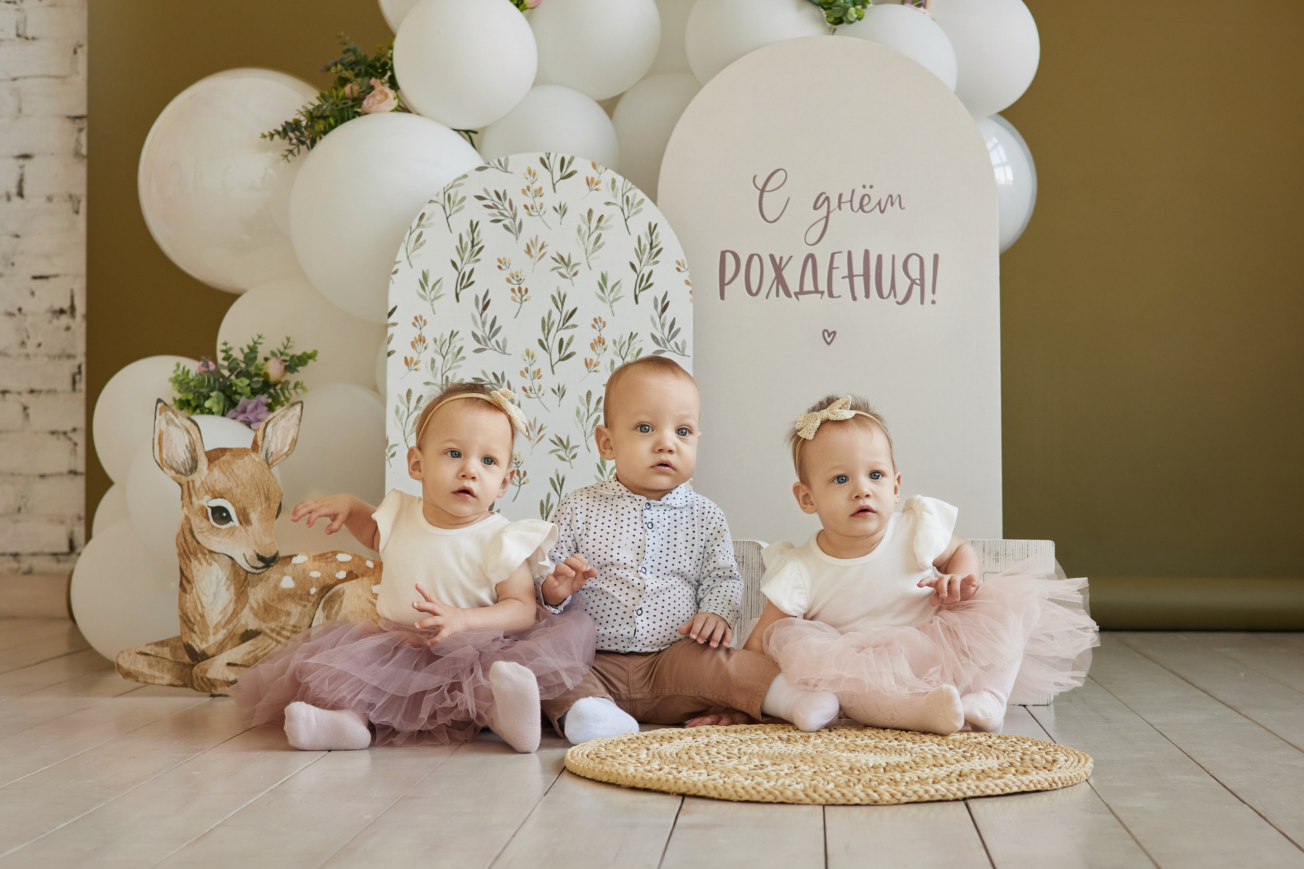 Тройняшки. Фотограф женского портрета, беременности и материнства Харькова Елена