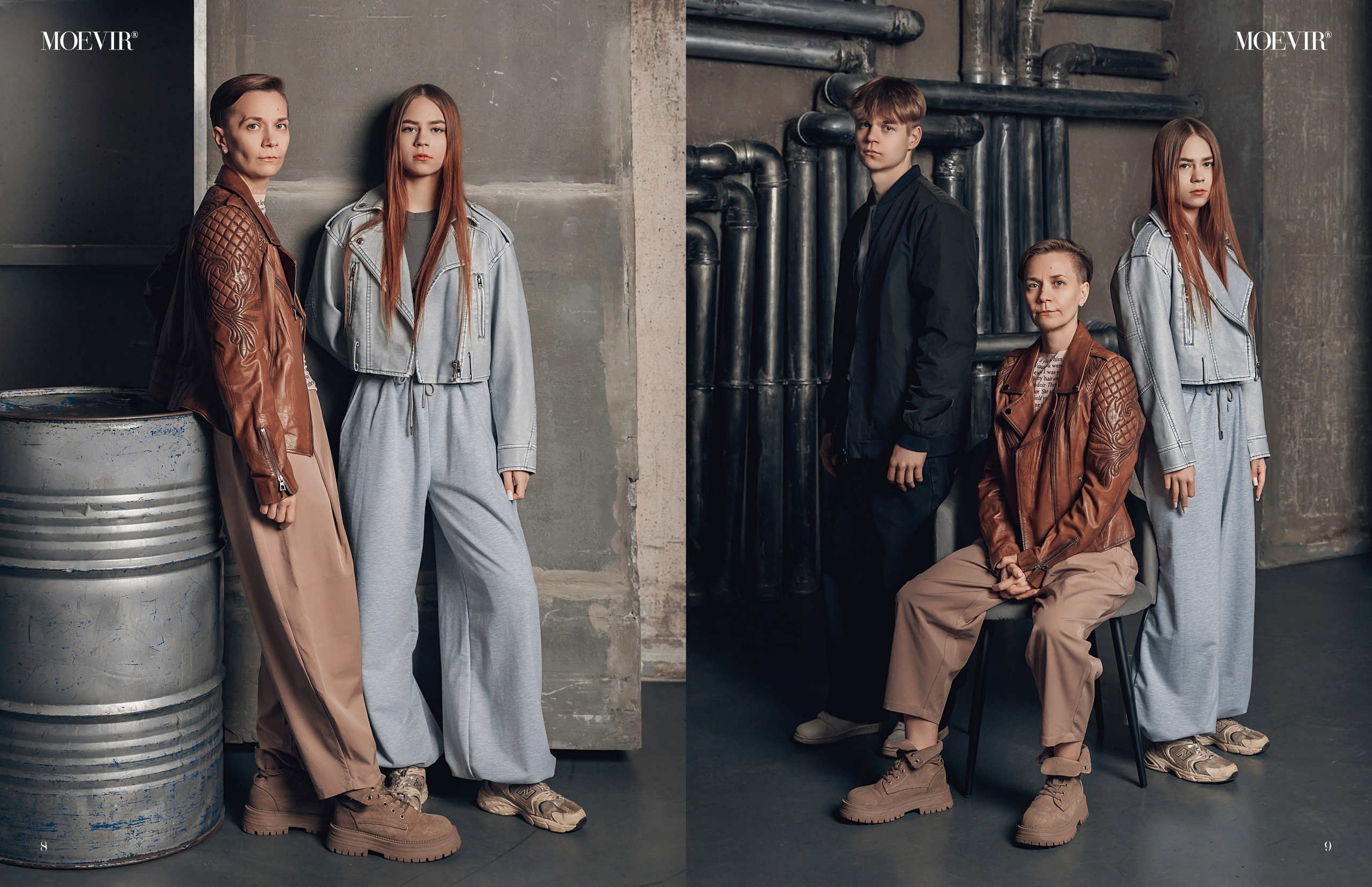 Семейная фотосессия в стиле grunge vogue для семьи Елены. Интерьеры, Контент, Портреты | Фотограф в Москве Дани Терно