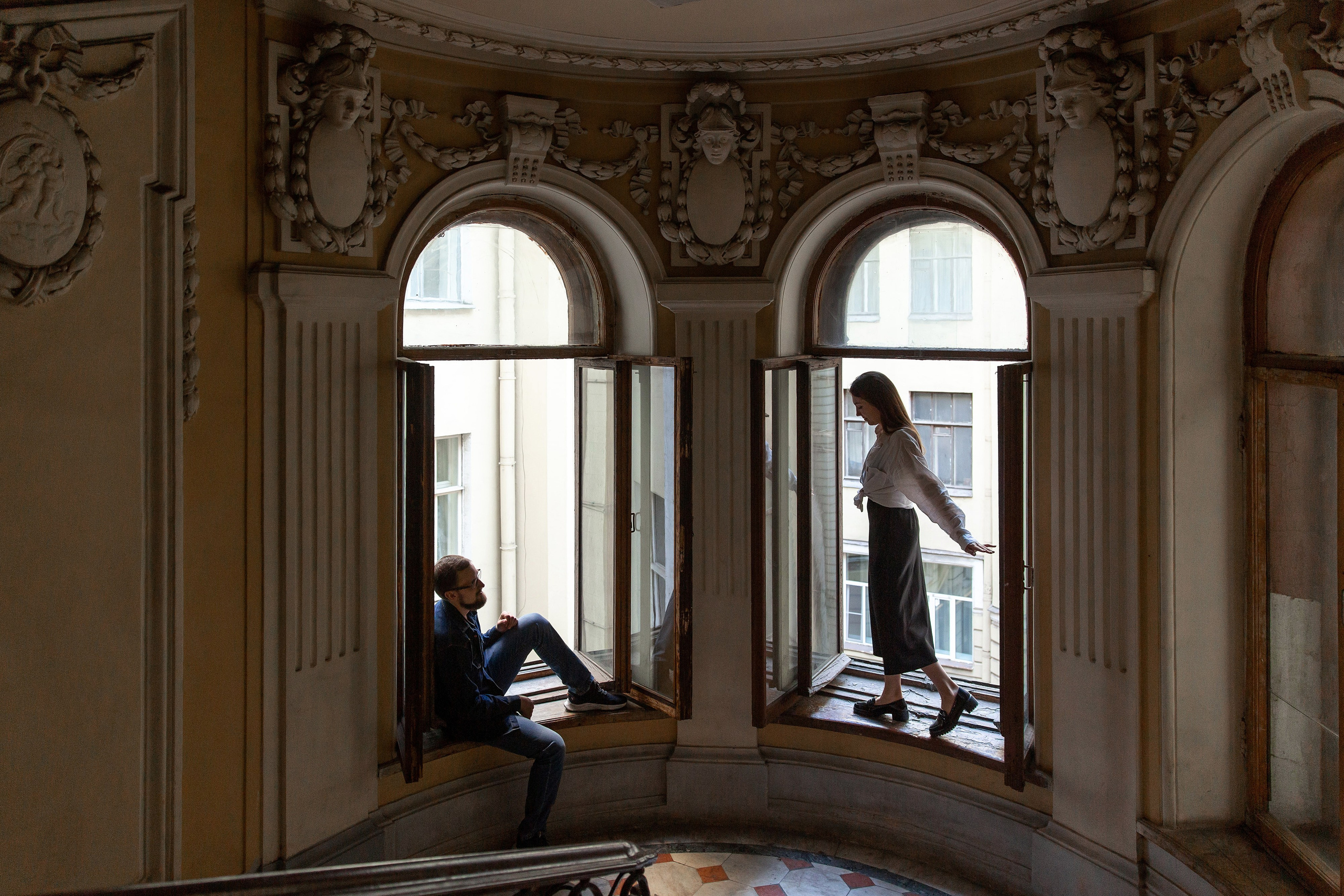 Фотосессия истории любви в центре Петербурга. Свадебный и портретный фотограф в Санкт-Петербурге Надежда Чечулина