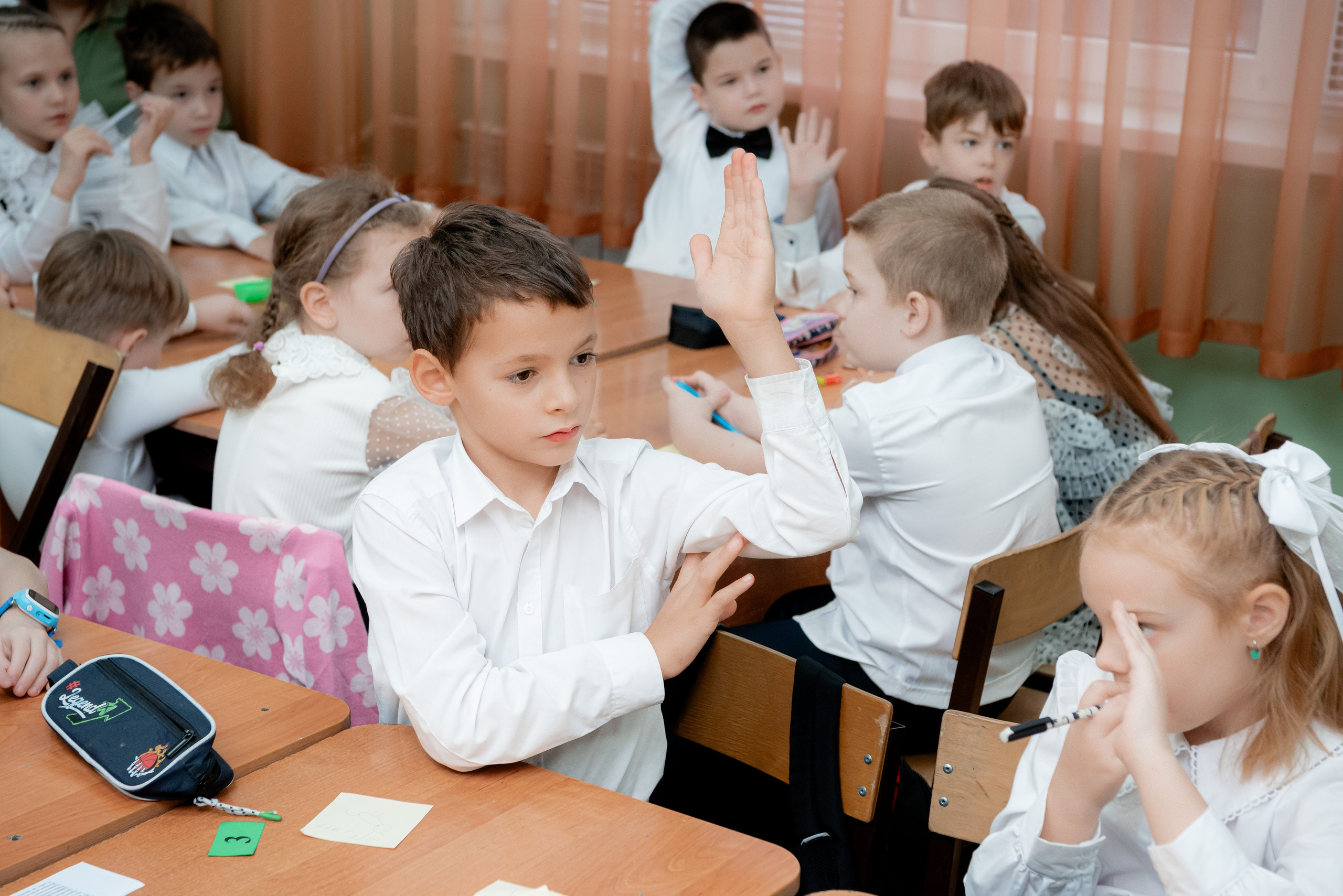 Открытый урок первоклашек в Школе. Фотограф в Волгограде и Волжском Александр Горбань