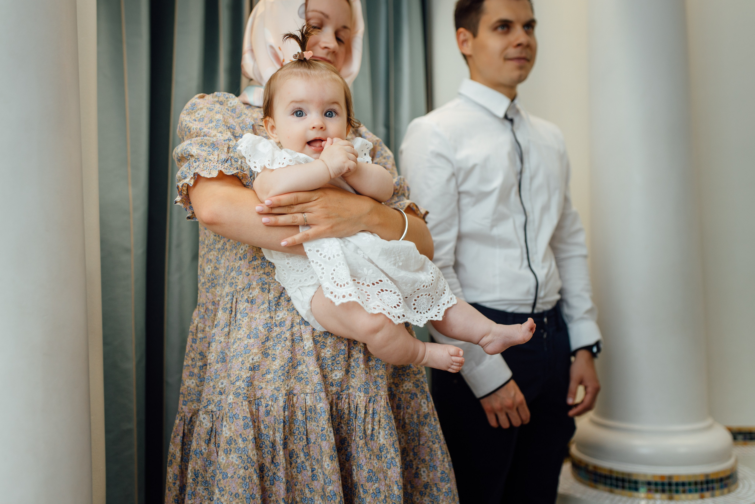 Крещение Аделины, храм Святой Троицы, июль 2024