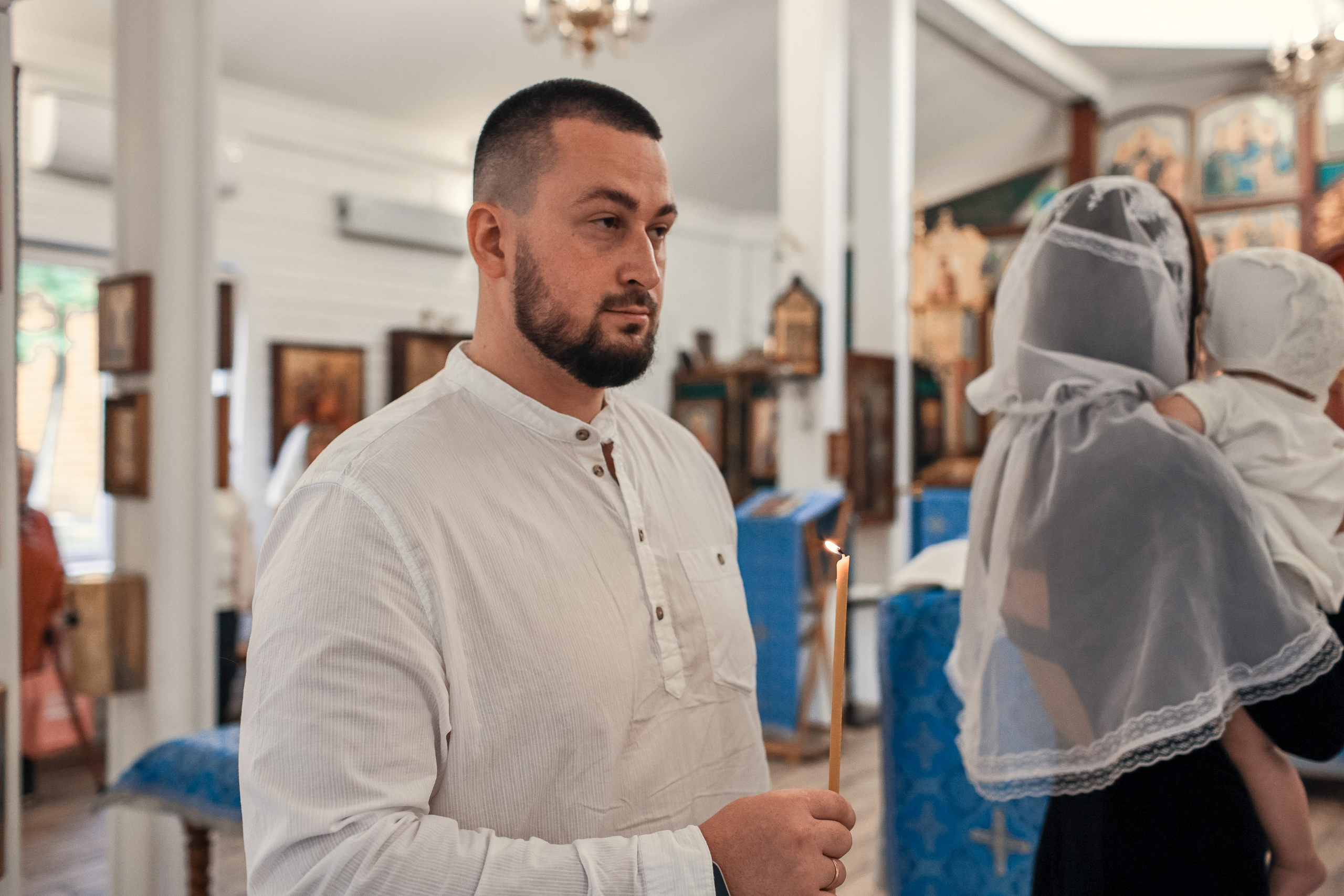 Крещение в Храме Даниила Московского Метрогородке. Профессиональный фотограф в Москве и Мо Мария Шантарёва