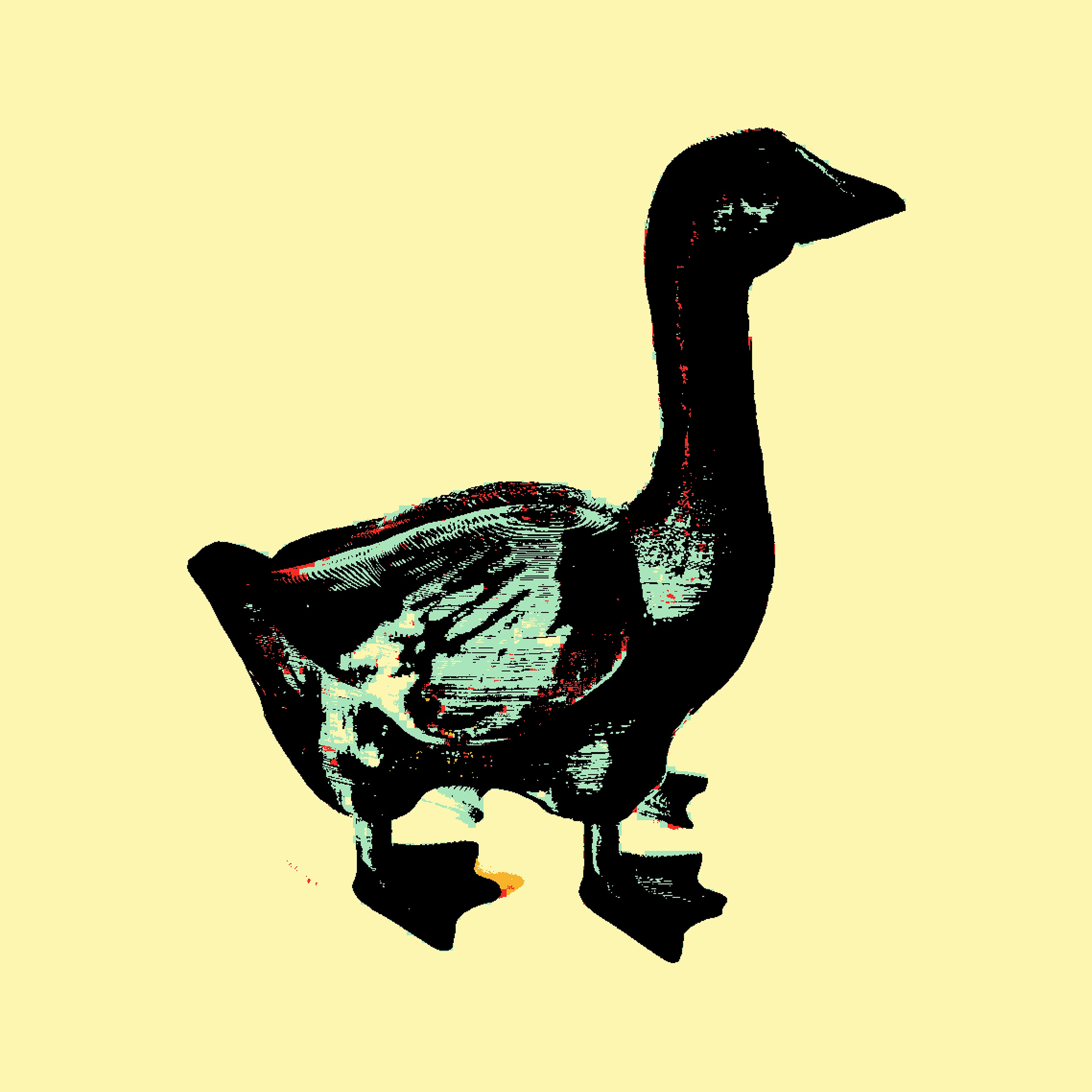 Ганс чёрный. Визуальный арт пиксельный художник Василь Пиксель