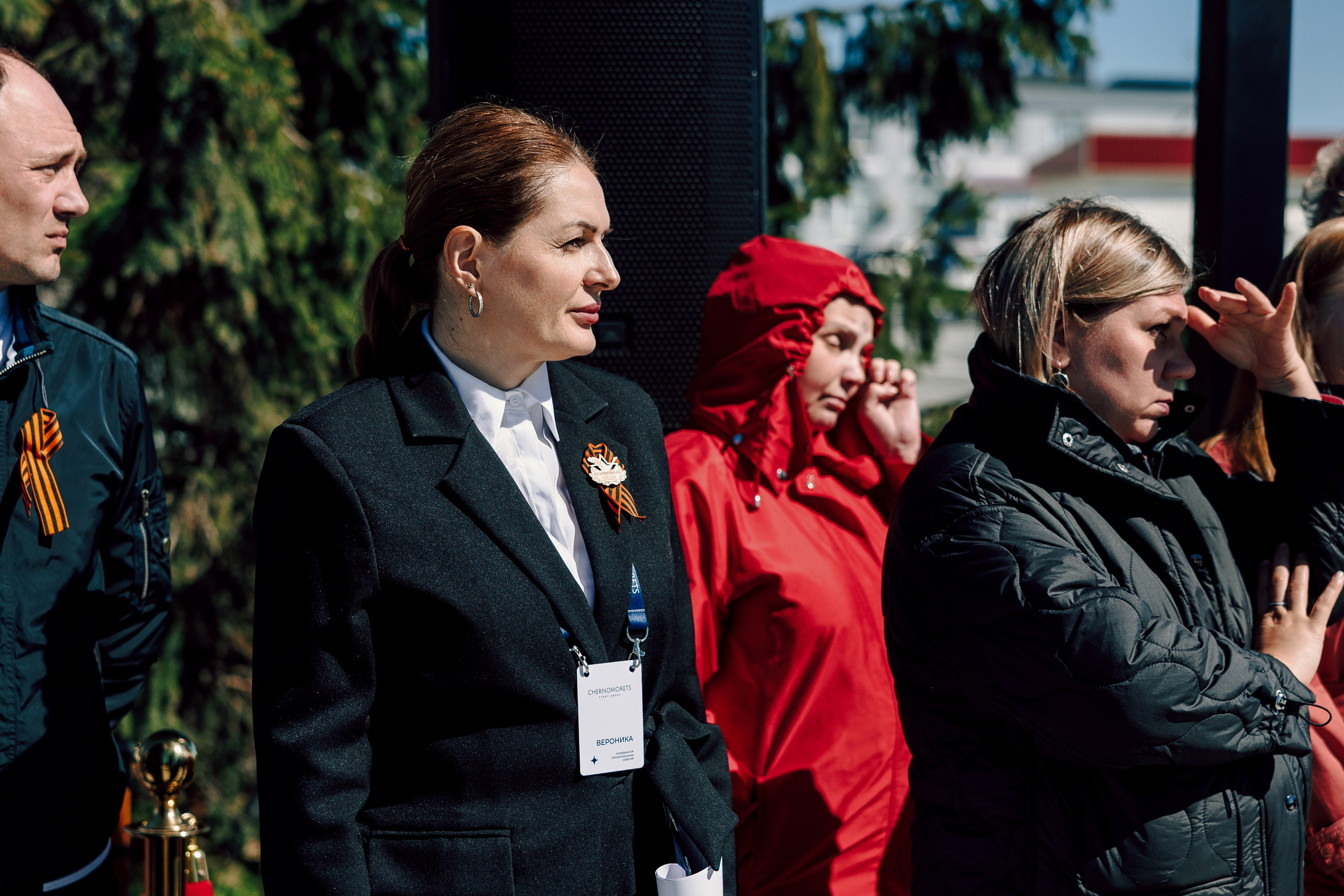 Торжественный митинг, посвящённый открытию Мемориала Славы воинам-новотрубникам. Лёшка Варзегов — фотограф