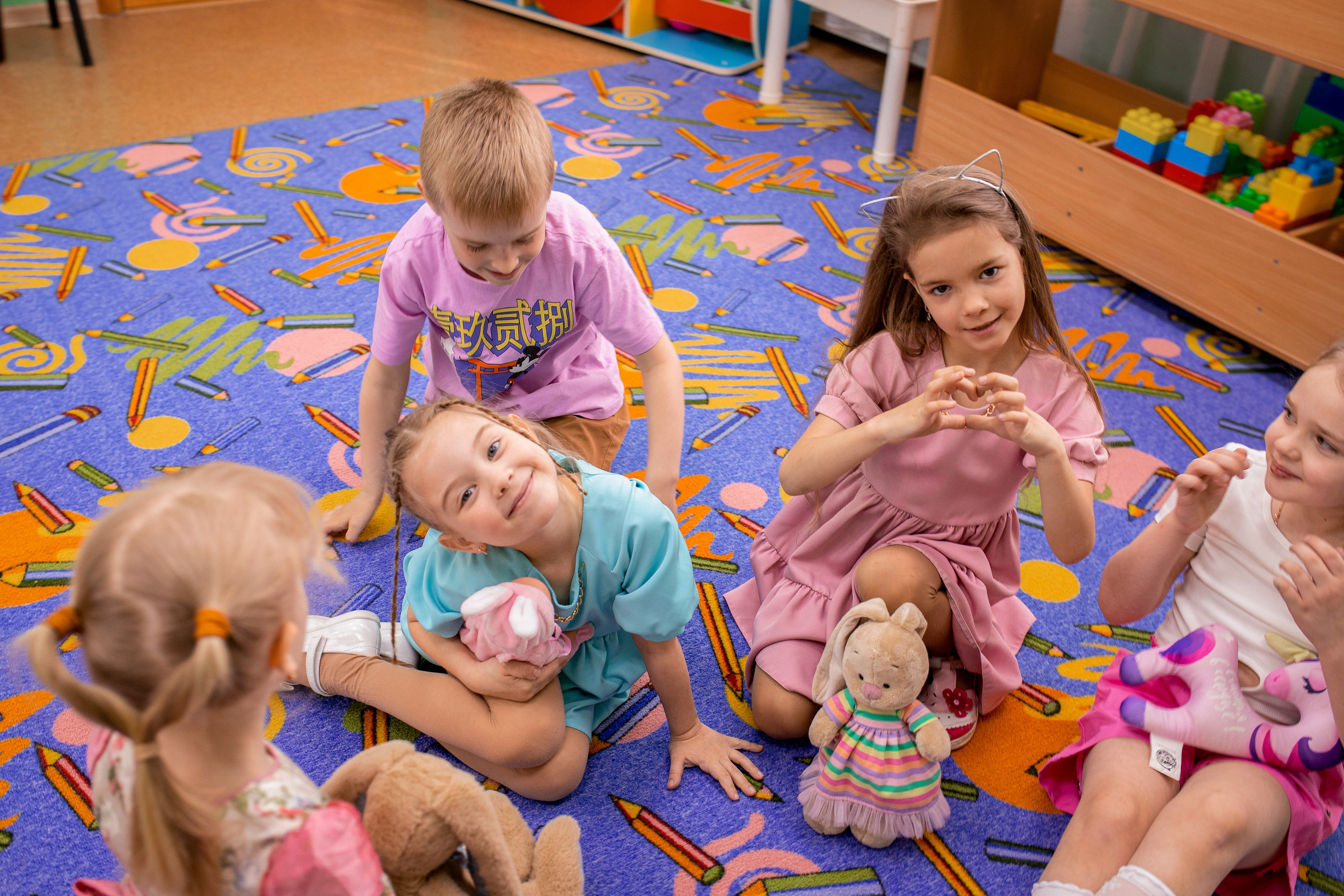 Степа, Даша и Алиса в детском саду. Семейный и детский фотограф город Тында Дарья