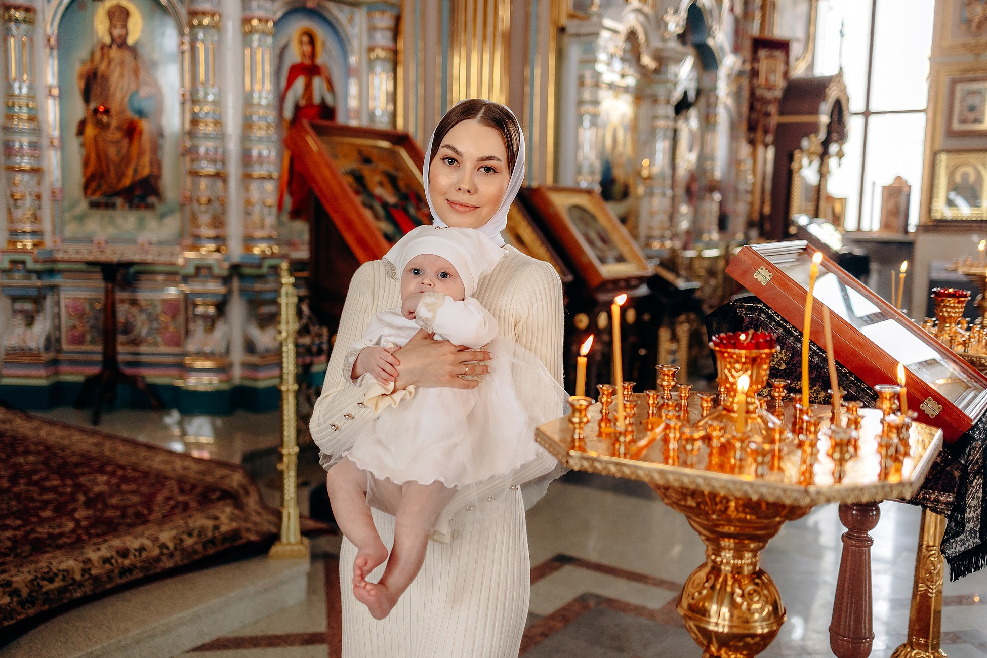 Крещение Варвары в Большой Валяевке. Семейный фотограф в Пензе Мария Левина