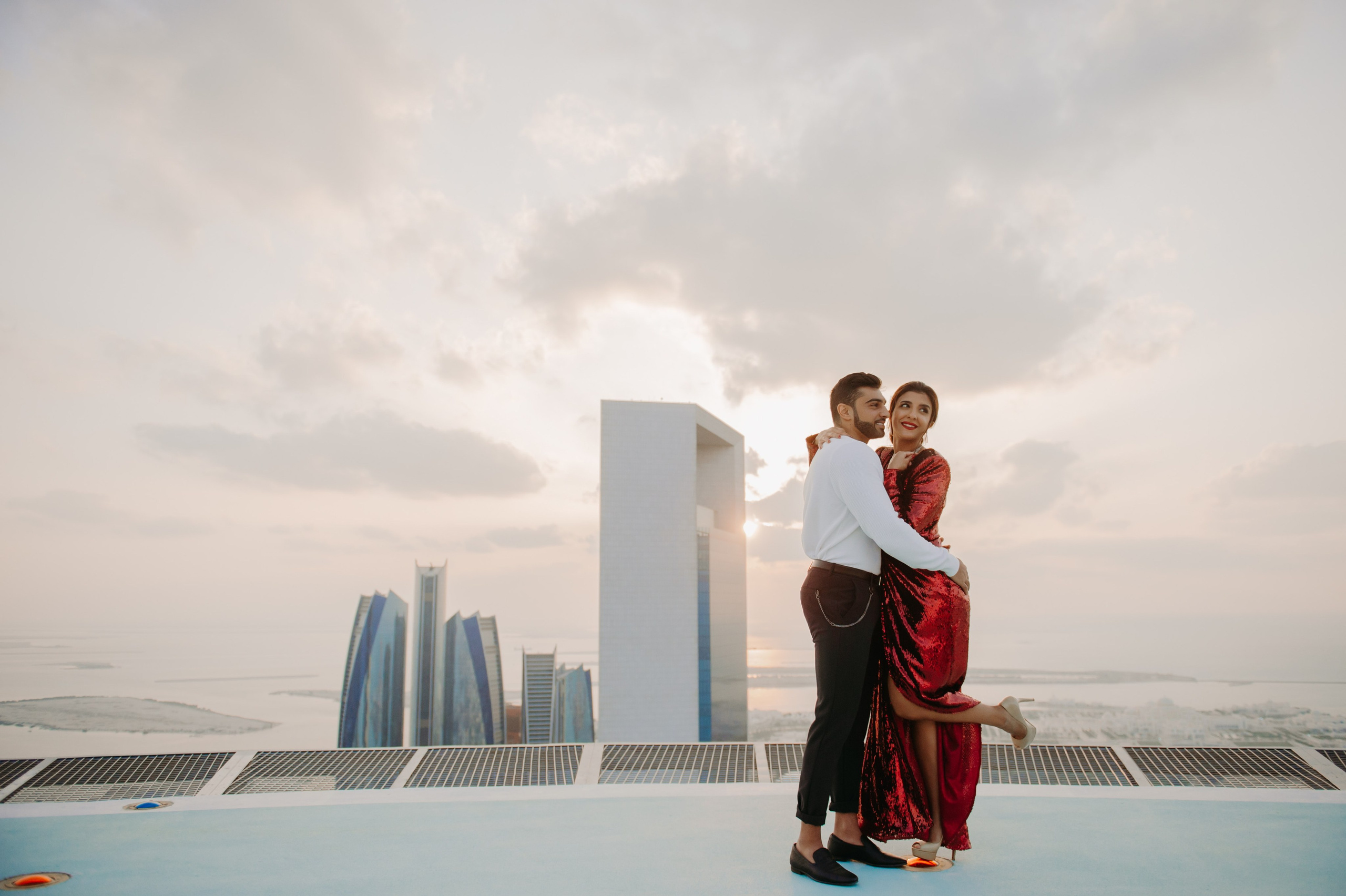 Love Story на высоте (Абу Даби). Фотограф в Москве и Санкт-Петербурге Дарина