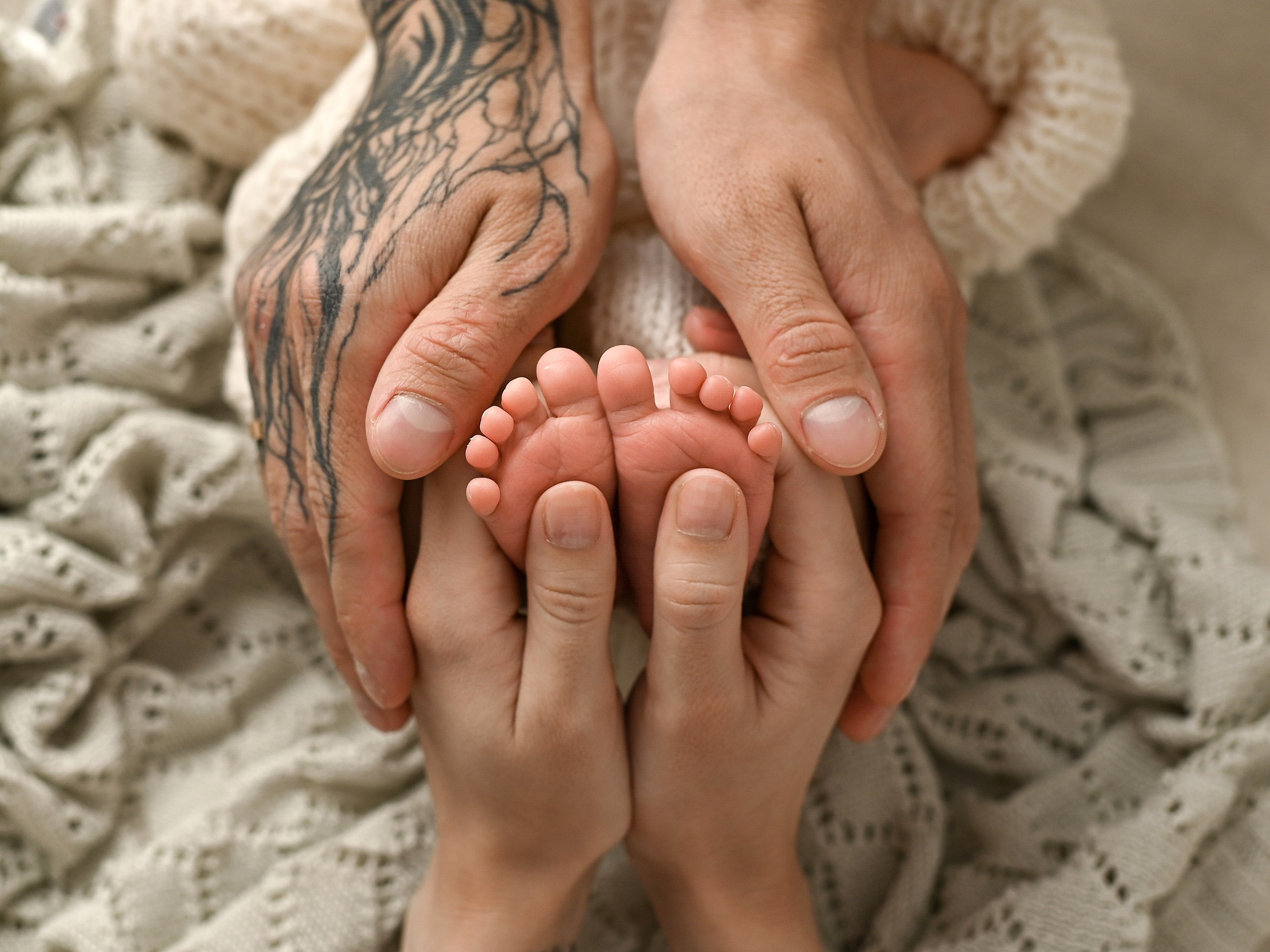 Лайфстайл с элементами ньюборн. Фотограф новорождённых малышей в Краснодаре Татьяна Нагорная