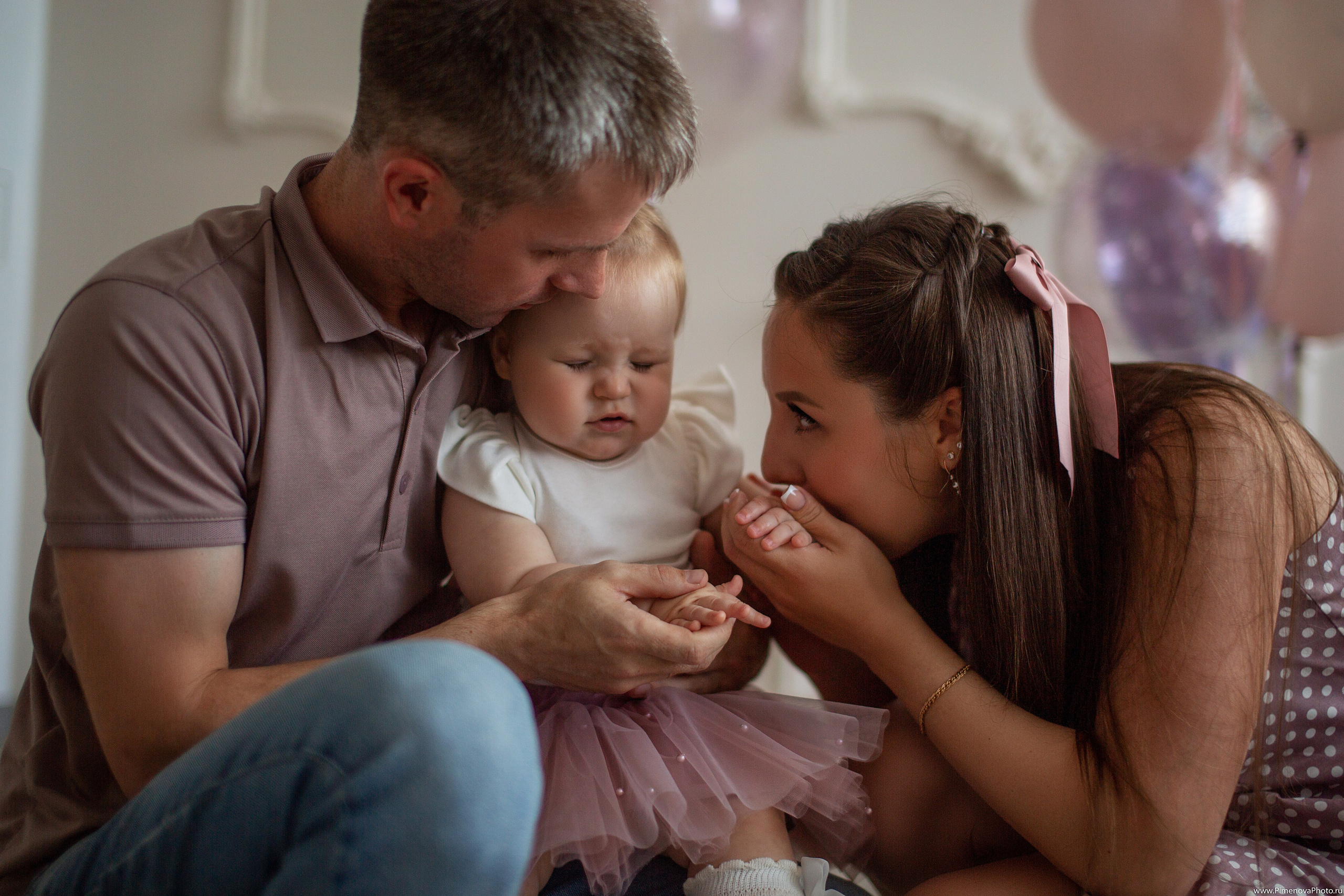 День Рождения Ксении, 1 год. Семейный и детский фотограф в Петрозаводске