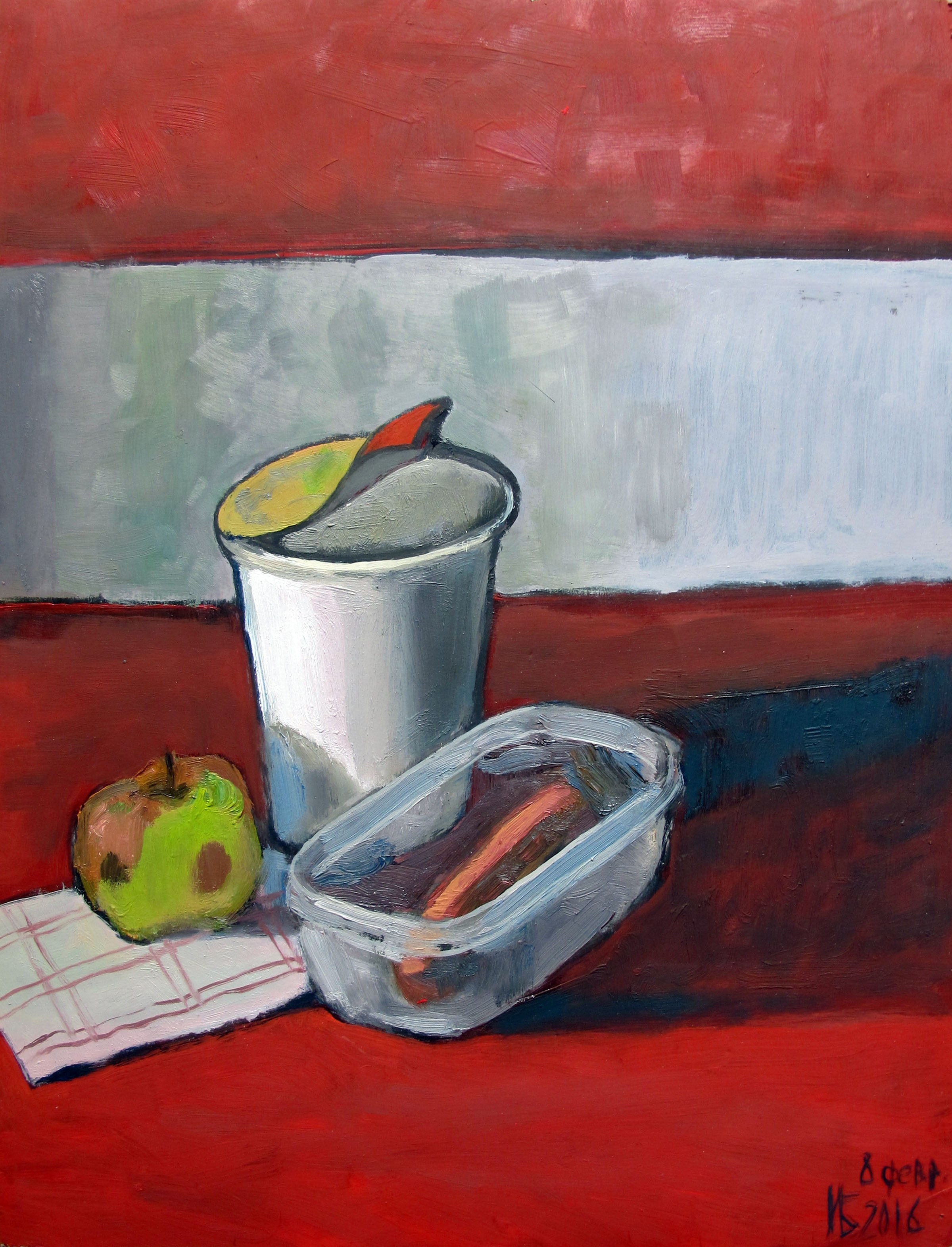 Laboring up [the painting] with oil 2012 — 2019. Ilmira Bolotyan — Interdisciplinary Artist and Curator