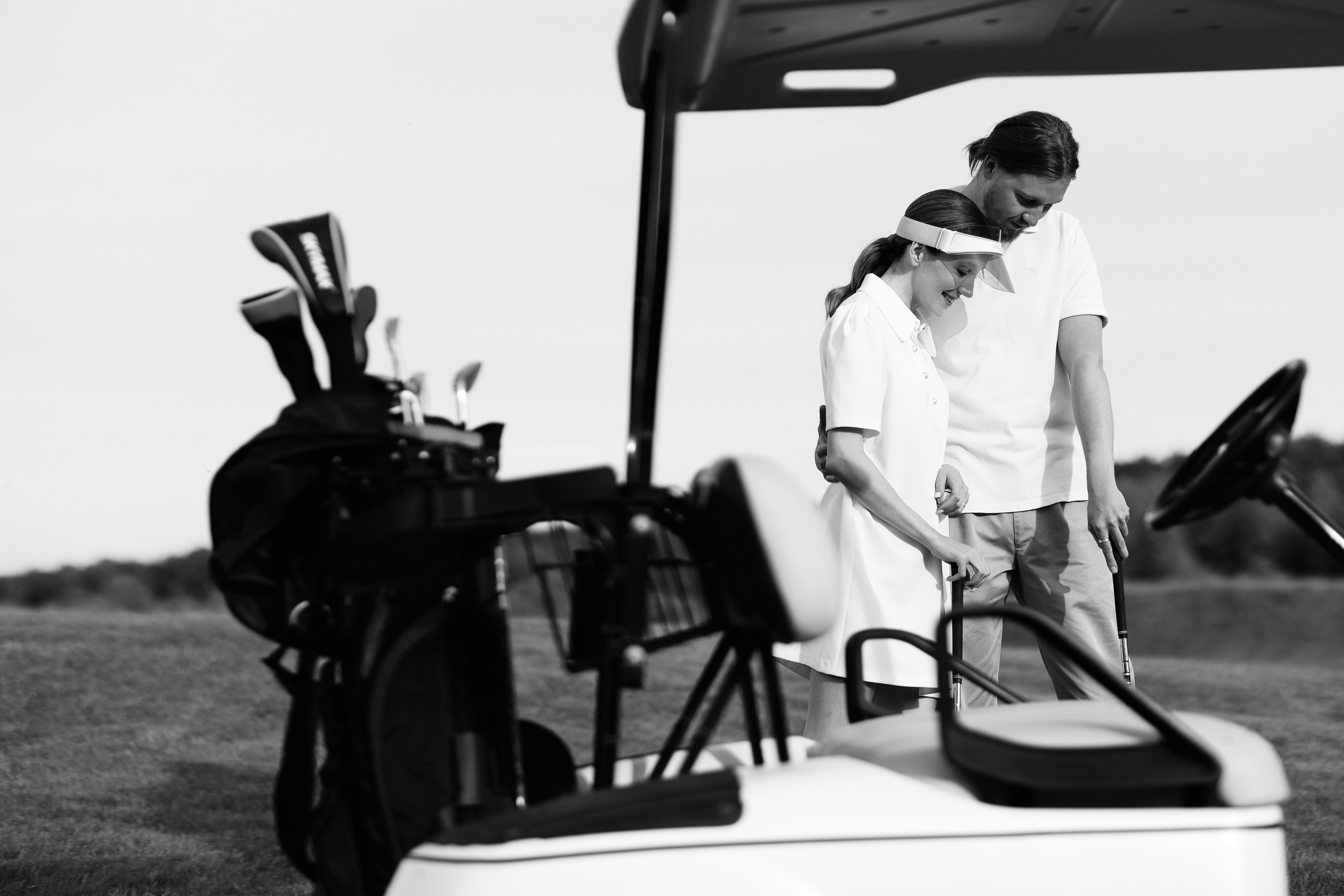 Свадебная фотосессия в гольф-клубе Петергофа. Свадебный и love story фотограф в Санкт-Петербурге (Спб) Natali Iva