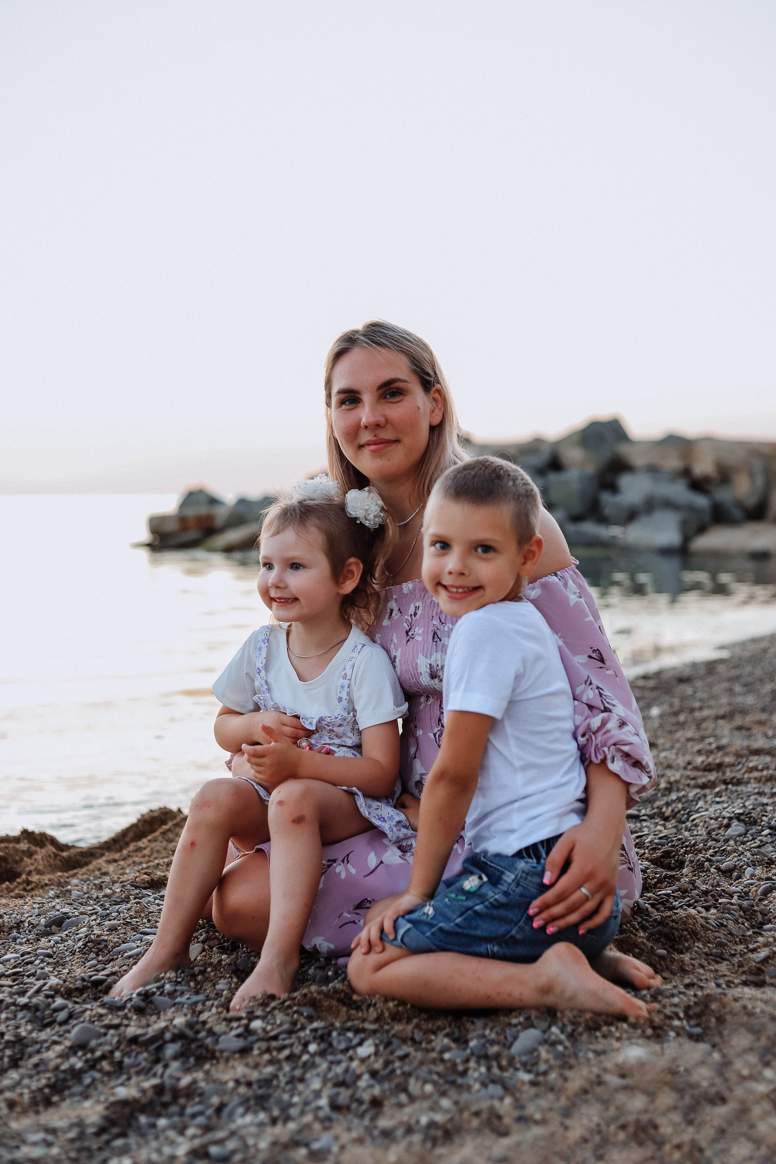 Ника и Тёма фотосессия на море. Женский/Детский фотограф в Симферополе Вероника Слепогина