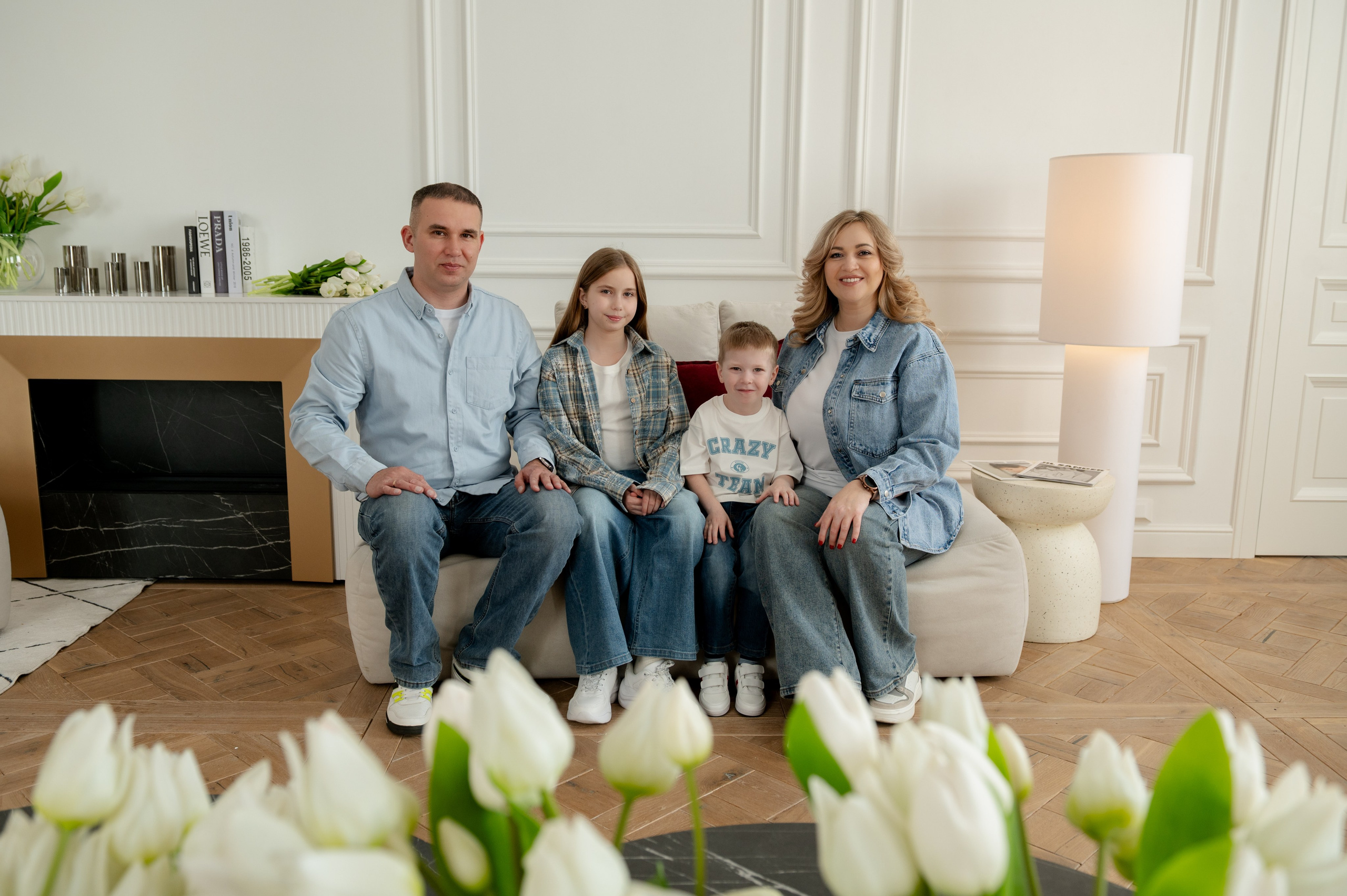 | мама, папа, дочка и сын |. Свадебный и портретный фотограф в Казани