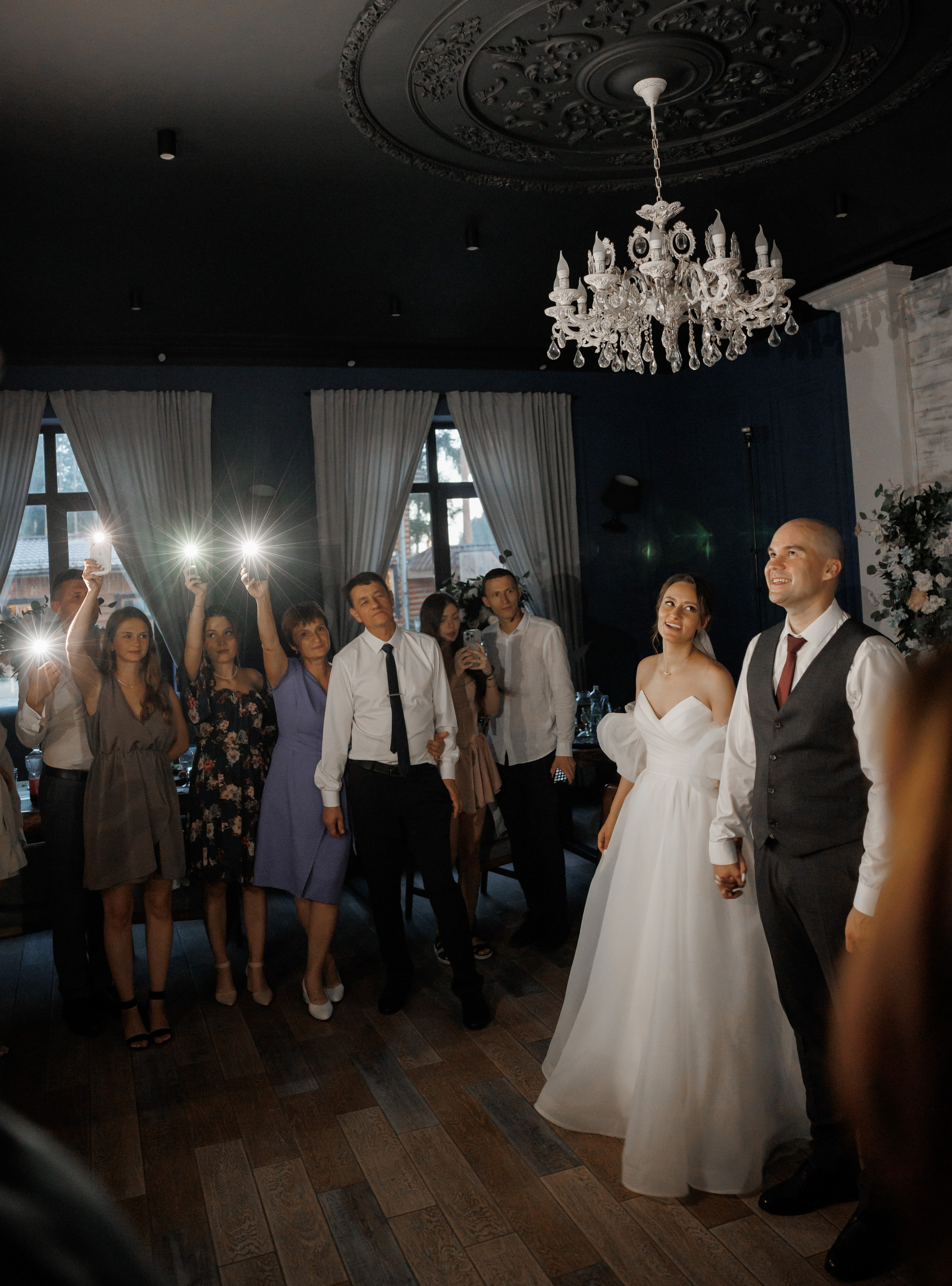 Полина и Дмитрий, загородный клуб «Барин», ЗАГС в г. Пушкино. Свадебный и репортажный фотограф (Москва, Королев и другие)