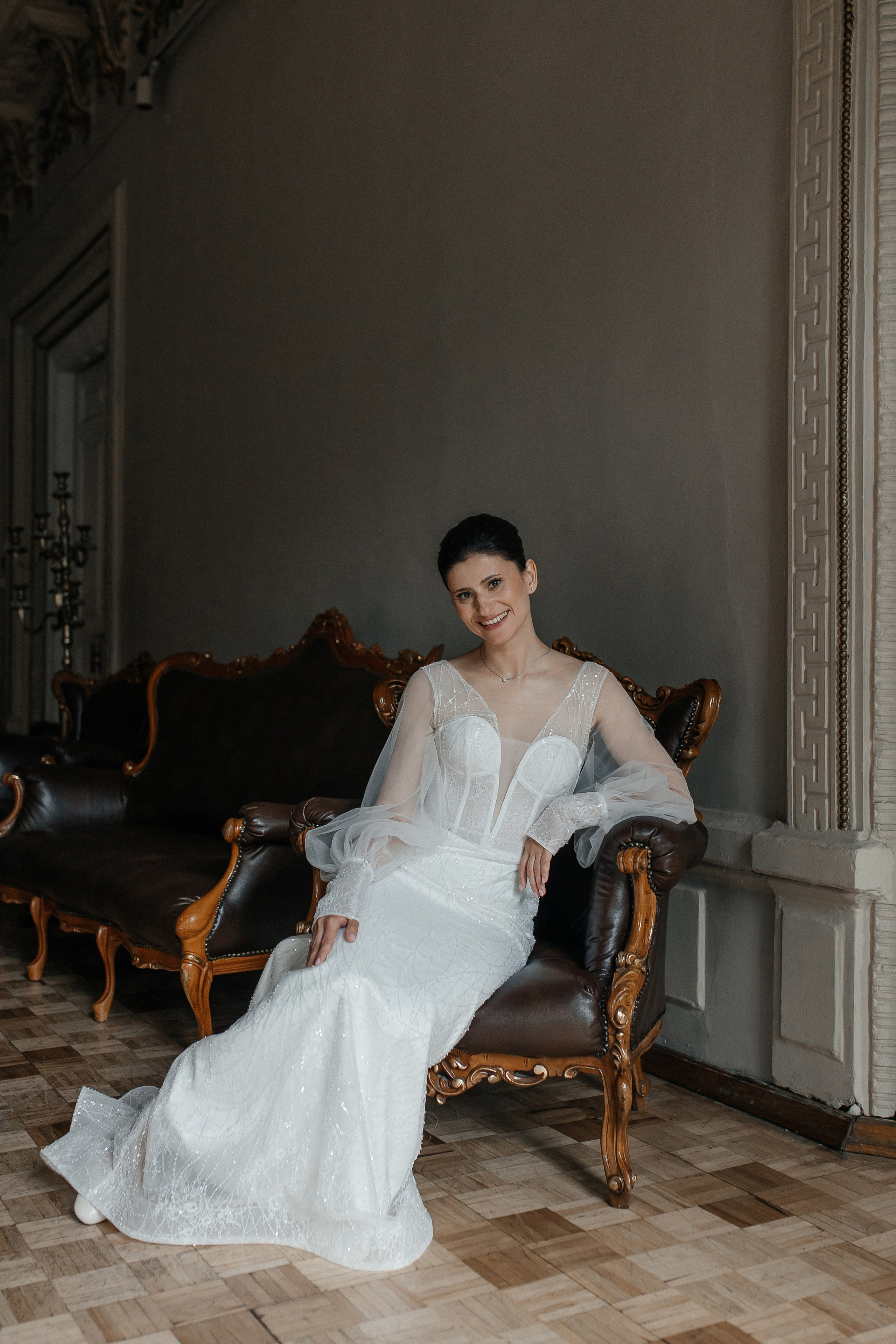 Свадебная фотосессия в особняке в Москве